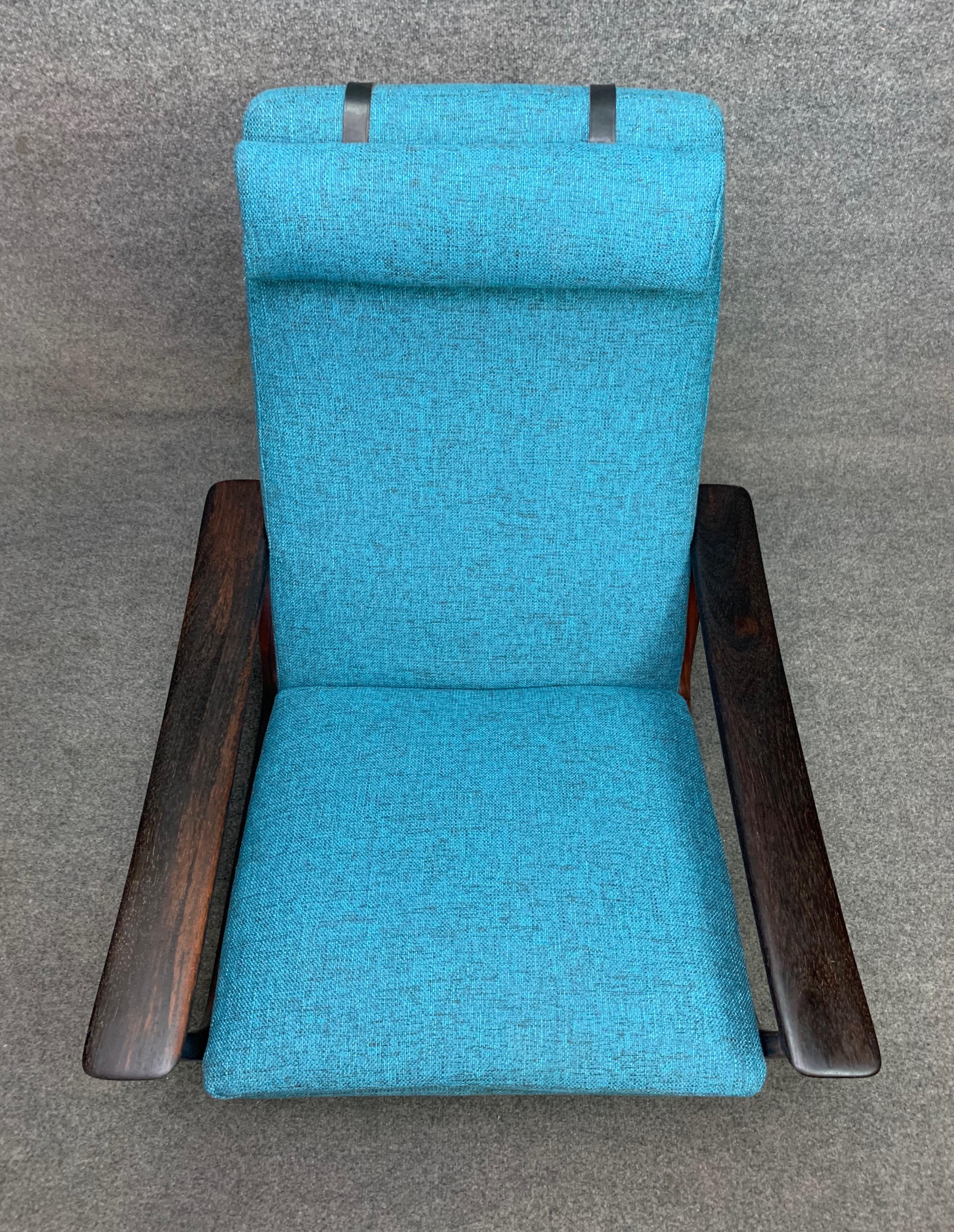 Vintage Scandinavian Modern Rosewood Lounge Chair by Johannes Andersen & Trensum 3