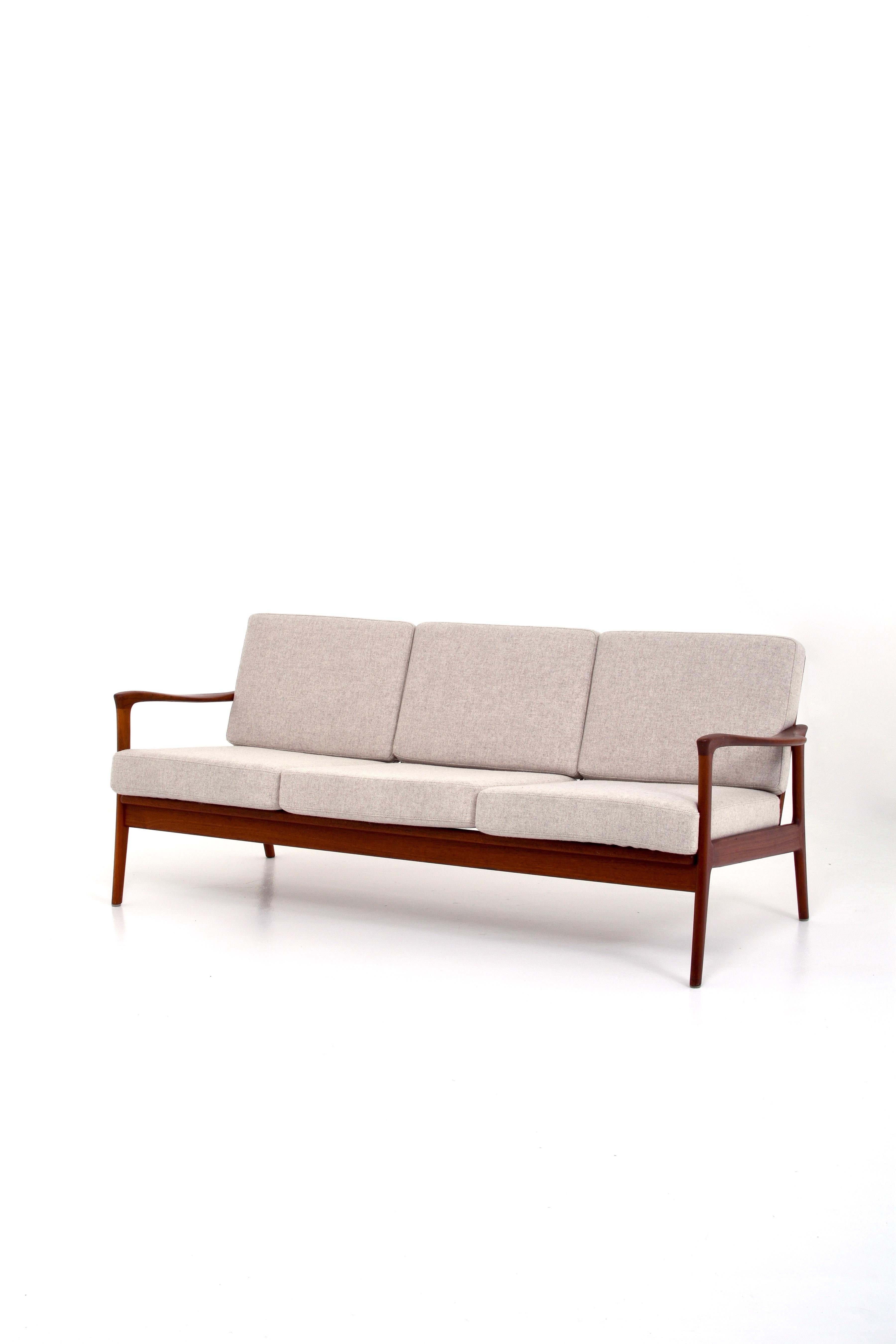 Swedish Vintage Scandinavian Modern Sofa by C.E. Johansson for Bejra Möbel For Sale