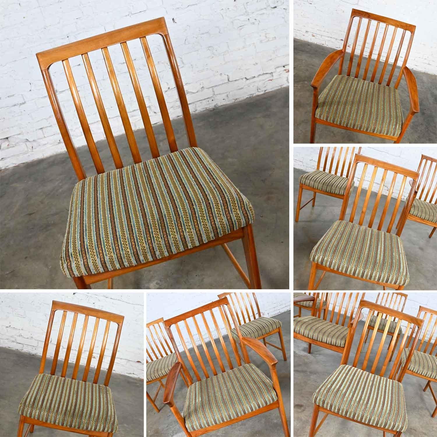 Vintage Scandinavian Modern Teak Dining Chairs by Folke Ohlsson for DUX Set of 6 5