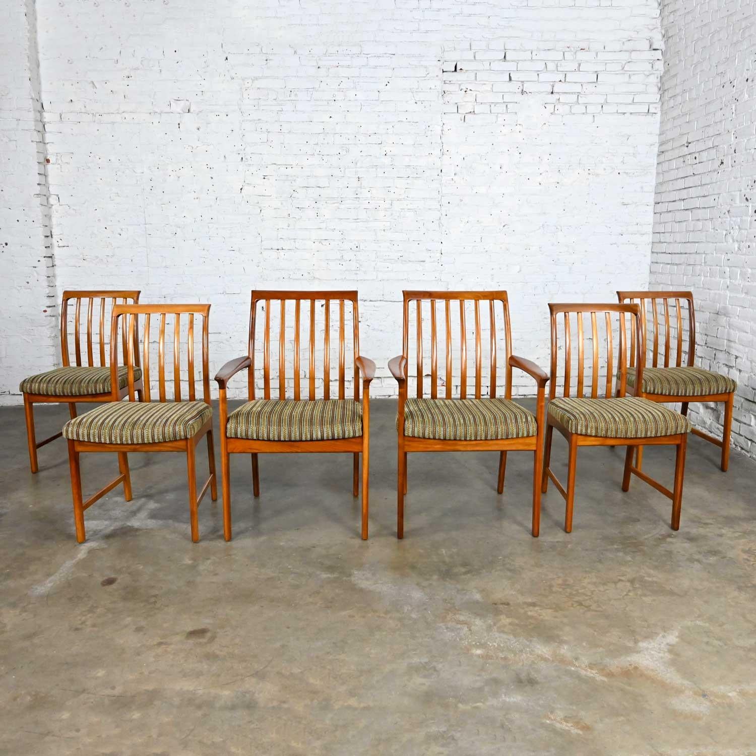 Vintage Scandinavian Modern Teak Dining Chairs by Folke Ohlsson for DUX Set of 6 7