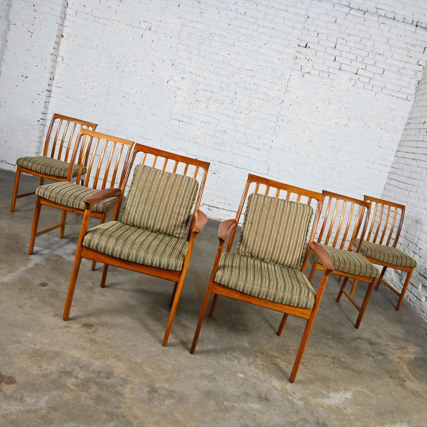 Vintage Scandinavian Modern Teak Dining Chairs by Folke Ohlsson for DUX Set of 6 8