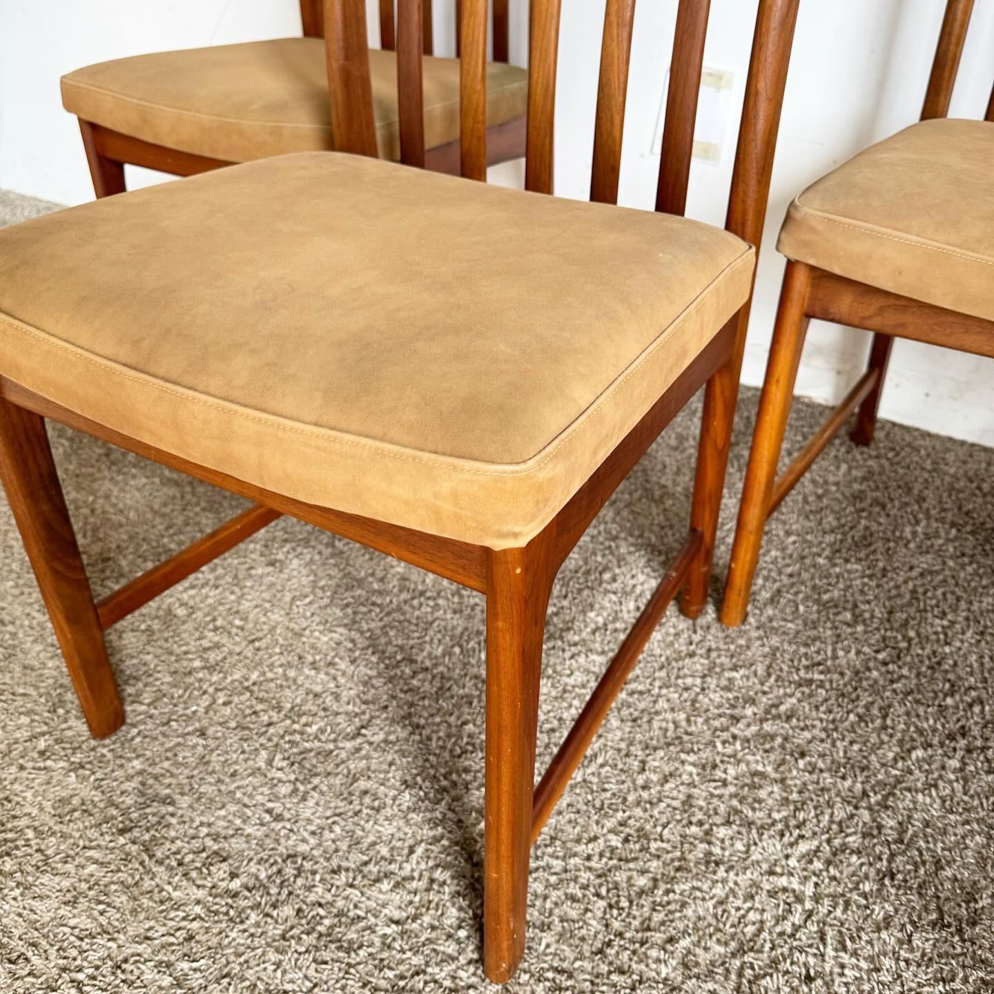 20th Century Vintage Scandinavian Modern Teak Dining Chairs by Folke Ohlsson for Dux Set of 6 For Sale