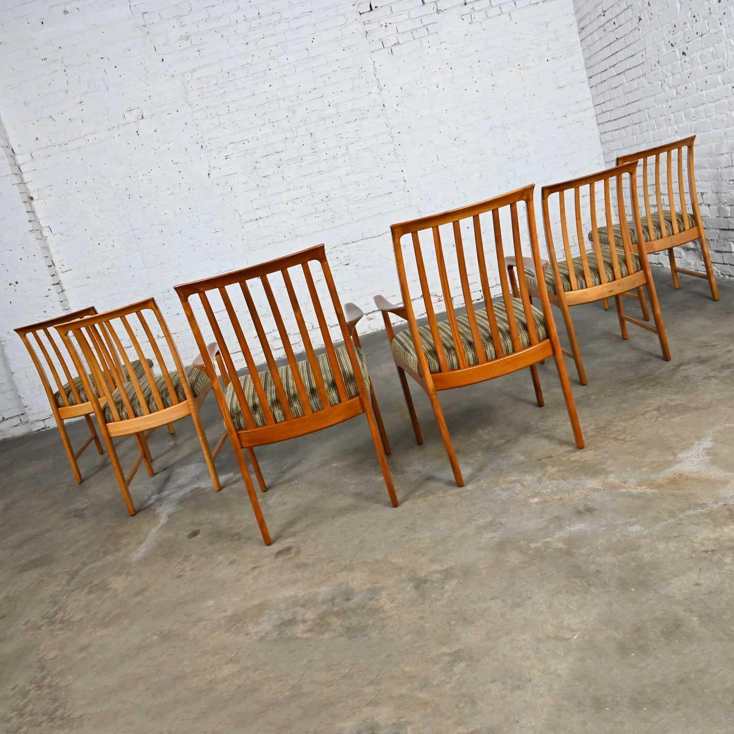 20th Century Vintage Scandinavian Modern Teak Dining Chairs by Folke Ohlsson for DUX Set of 6