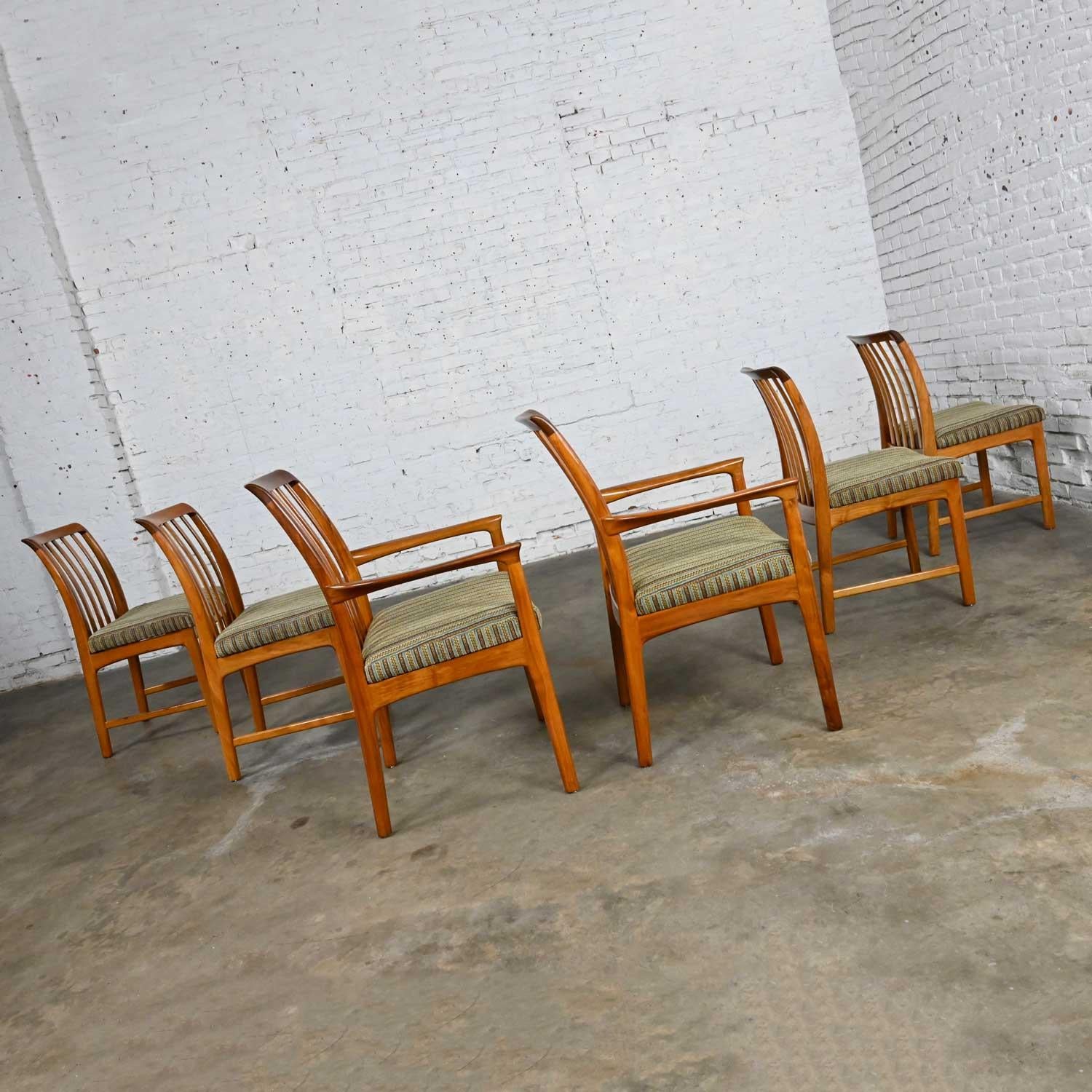 Vintage Scandinavian Modern Teak Dining Chairs by Folke Ohlsson for DUX Set of 6 1