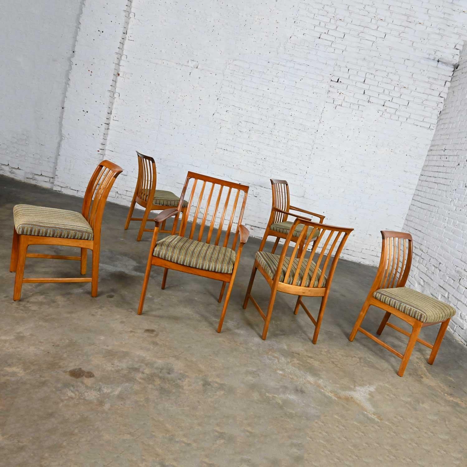 Vintage Scandinavian Modern Teak Dining Chairs by Folke Ohlsson for DUX Set of 6 2
