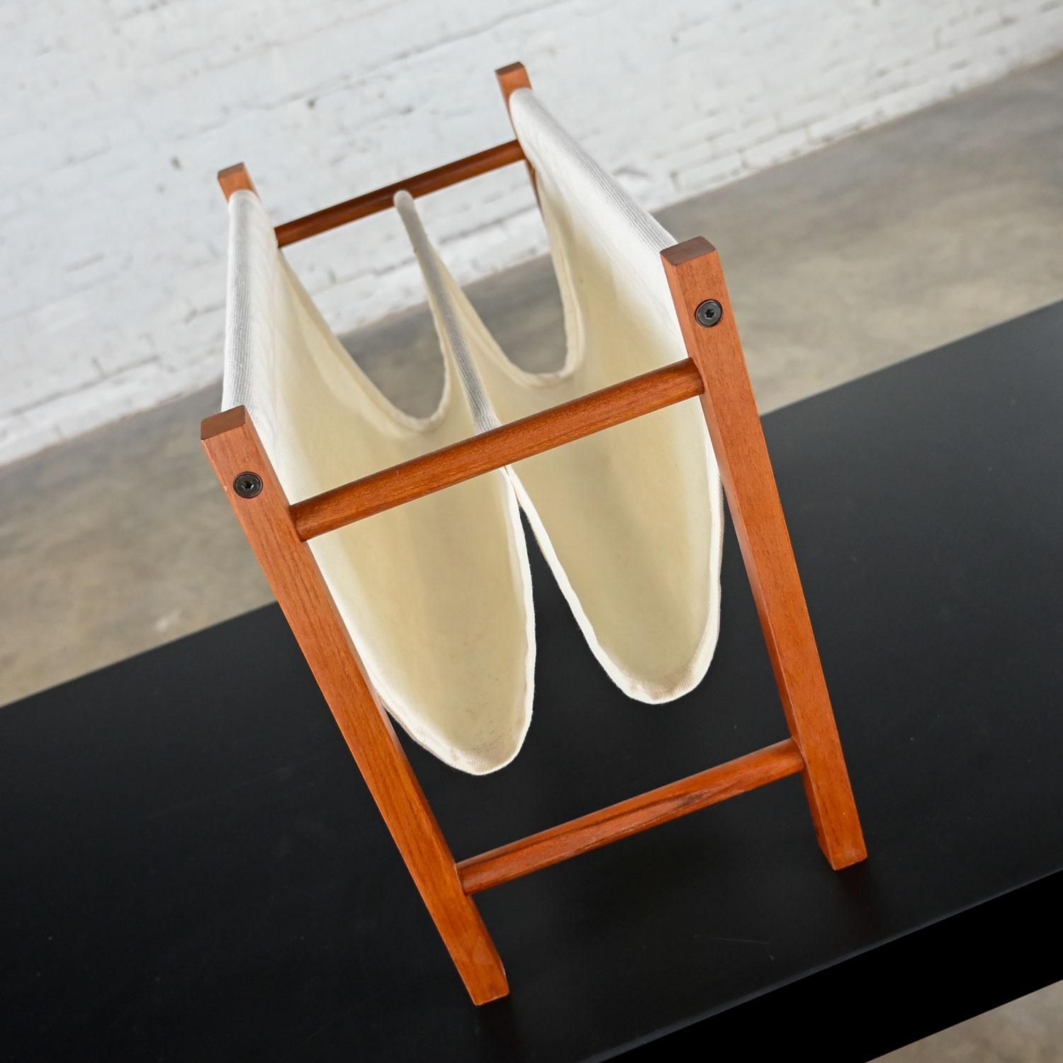 fabric magazine rack