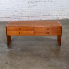 Vintage Scandinavian Modern Teak Low Chest or Bench Style of Kai Kristiansen
