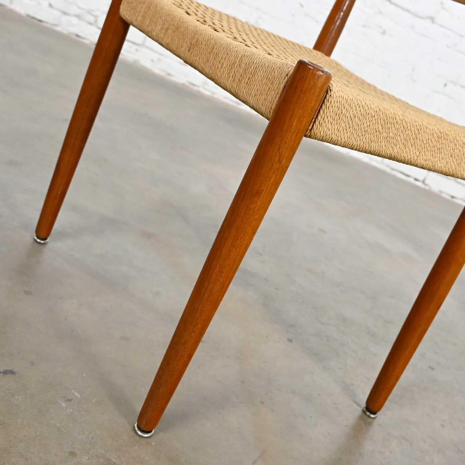 Vintage Scandinavian Modern Teak Side Dining Chair Attr Poul Volther Frem Rojle 5