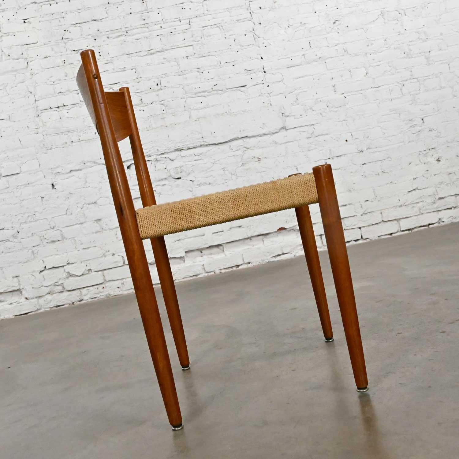 20th Century Vintage Scandinavian Modern Teak Side Dining Chair Attr Poul Volther Frem Rojle