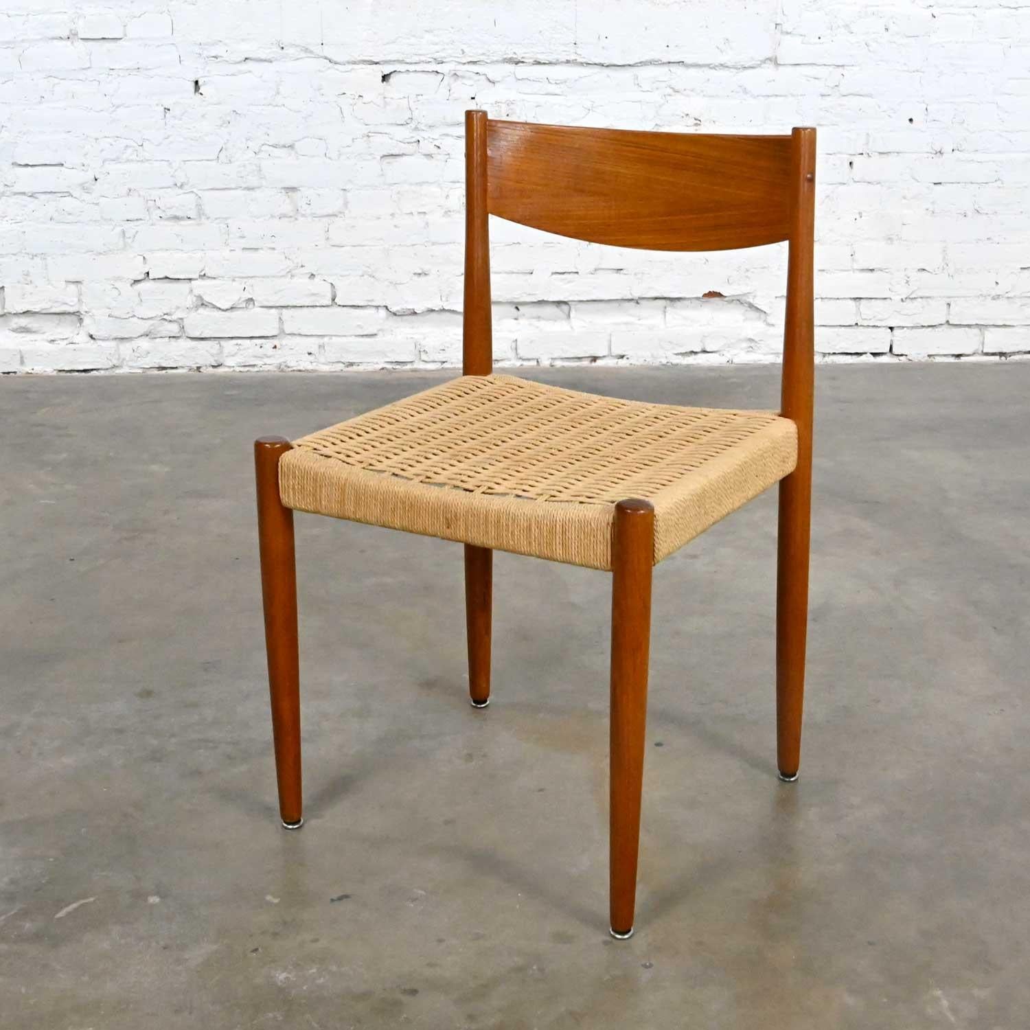 Vintage Scandinavian Modern Teak Side Dining Chair Attr Poul Volther Frem Rojle 2