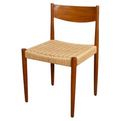 Vintage Scandinavian Modern Teak Side Dining Chair Attr Poul Volther Frem Rojle