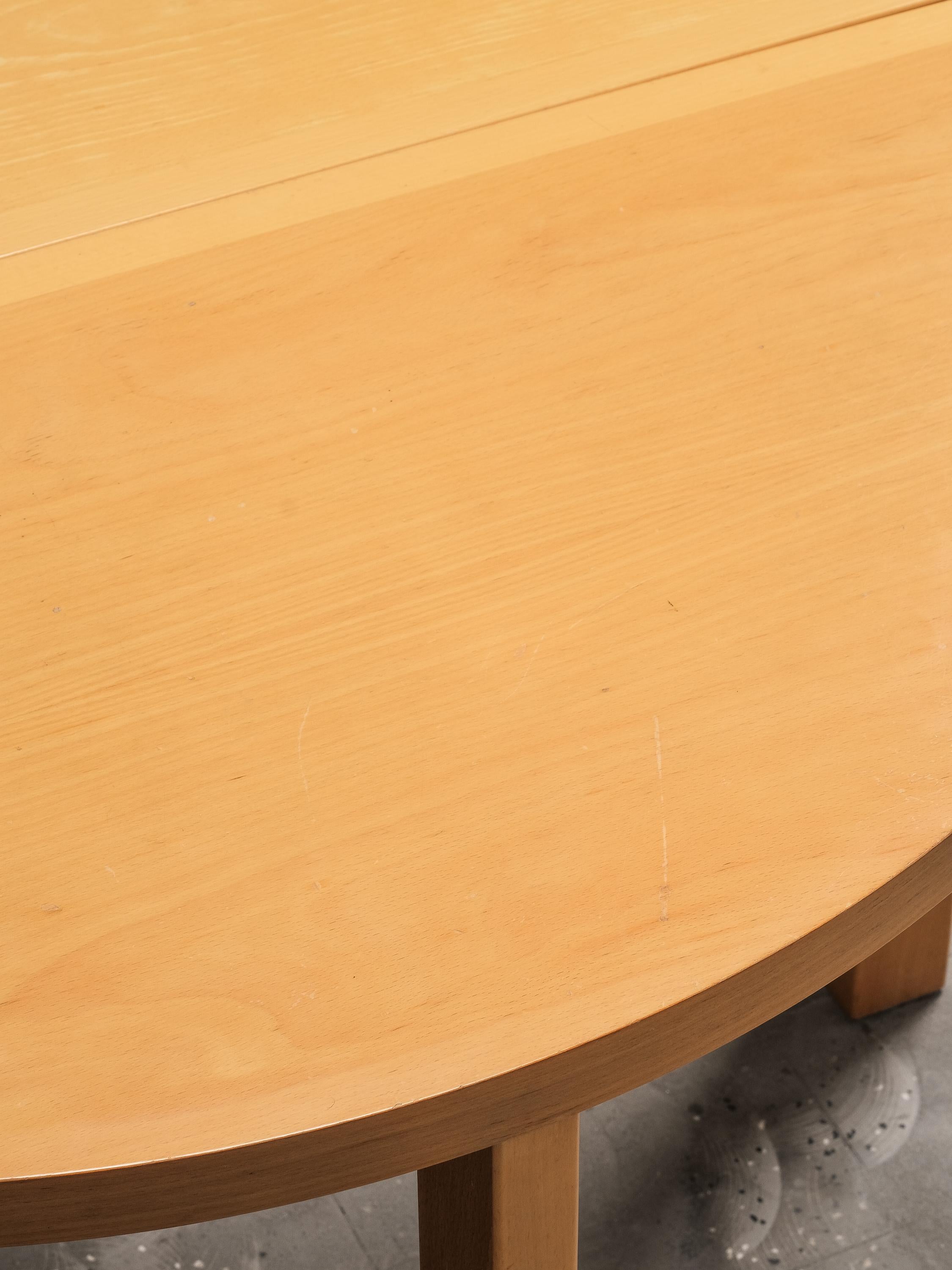 Table de salle à manger module scandinave vintage en frêne en vente 10
