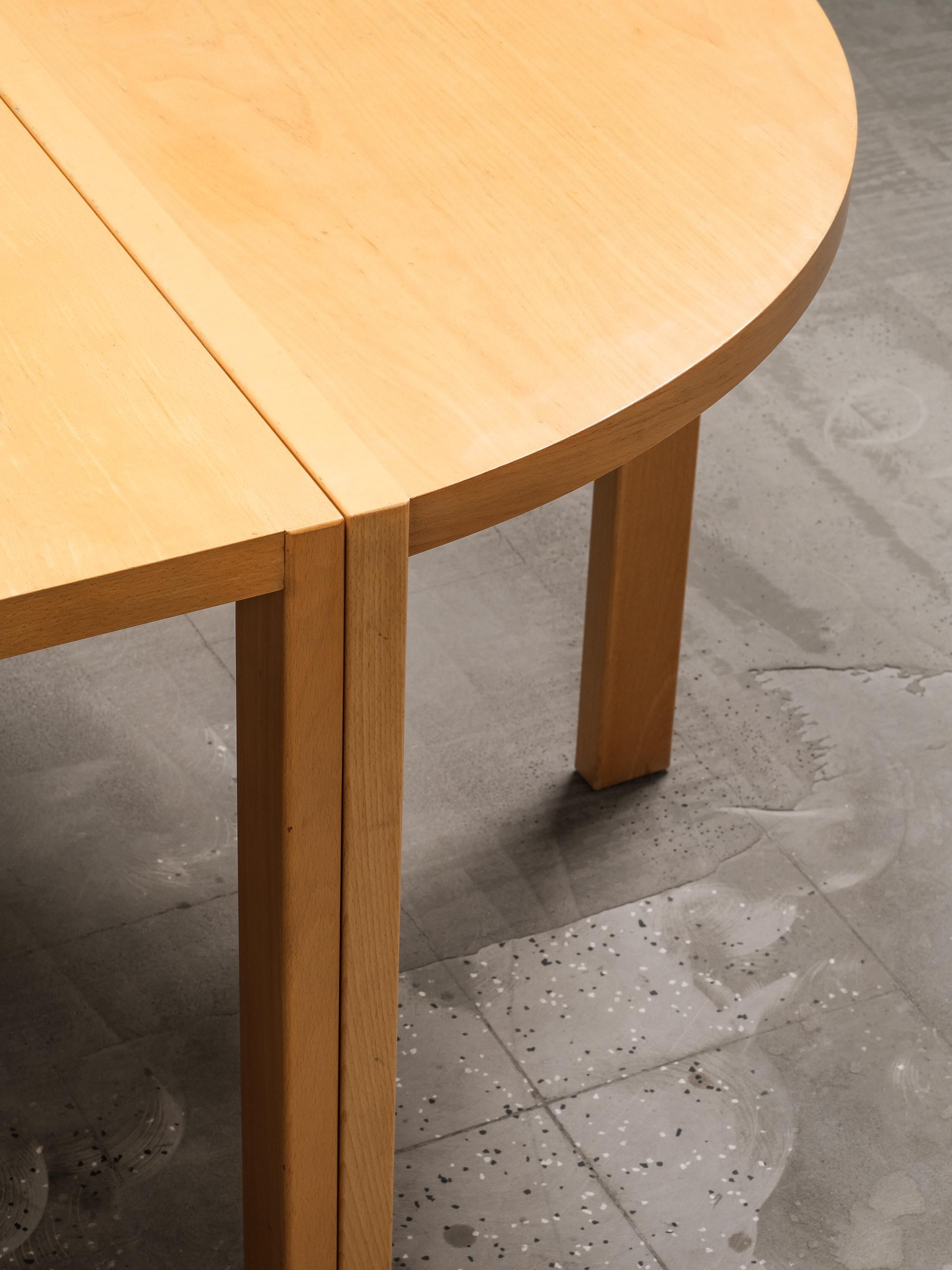 Scandinave Table de salle à manger module scandinave vintage en frêne en vente