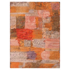 Alfombra de arte escandinavo vintage Paul Klee. 2 metros x 3 metros