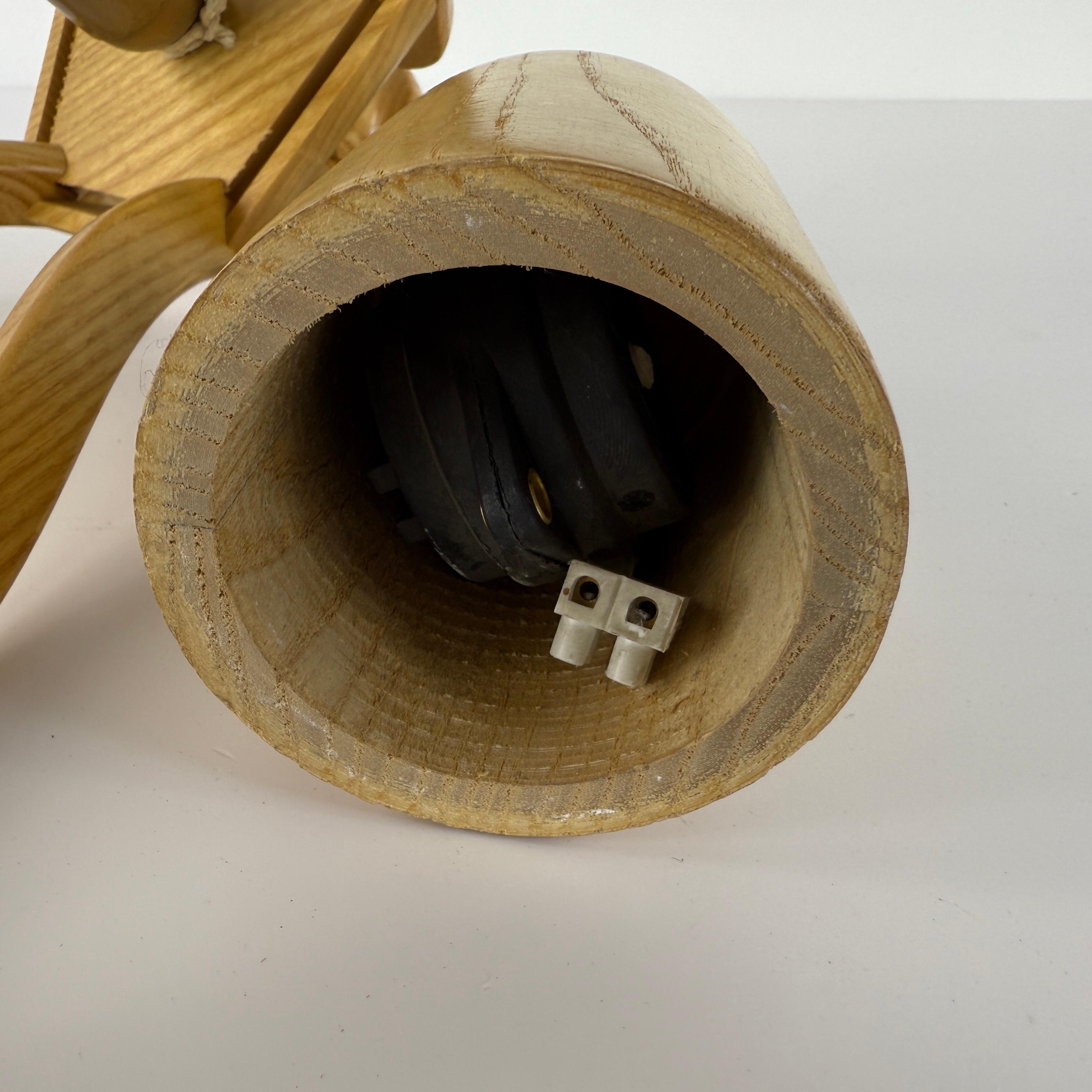 Legno Lampada a sospensione scandinava vintage in vendita