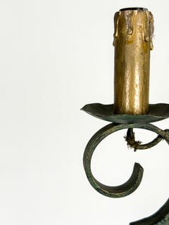 Bjerkås, Swedish Wrought Iron Hall lamp, No. 1185, 1941