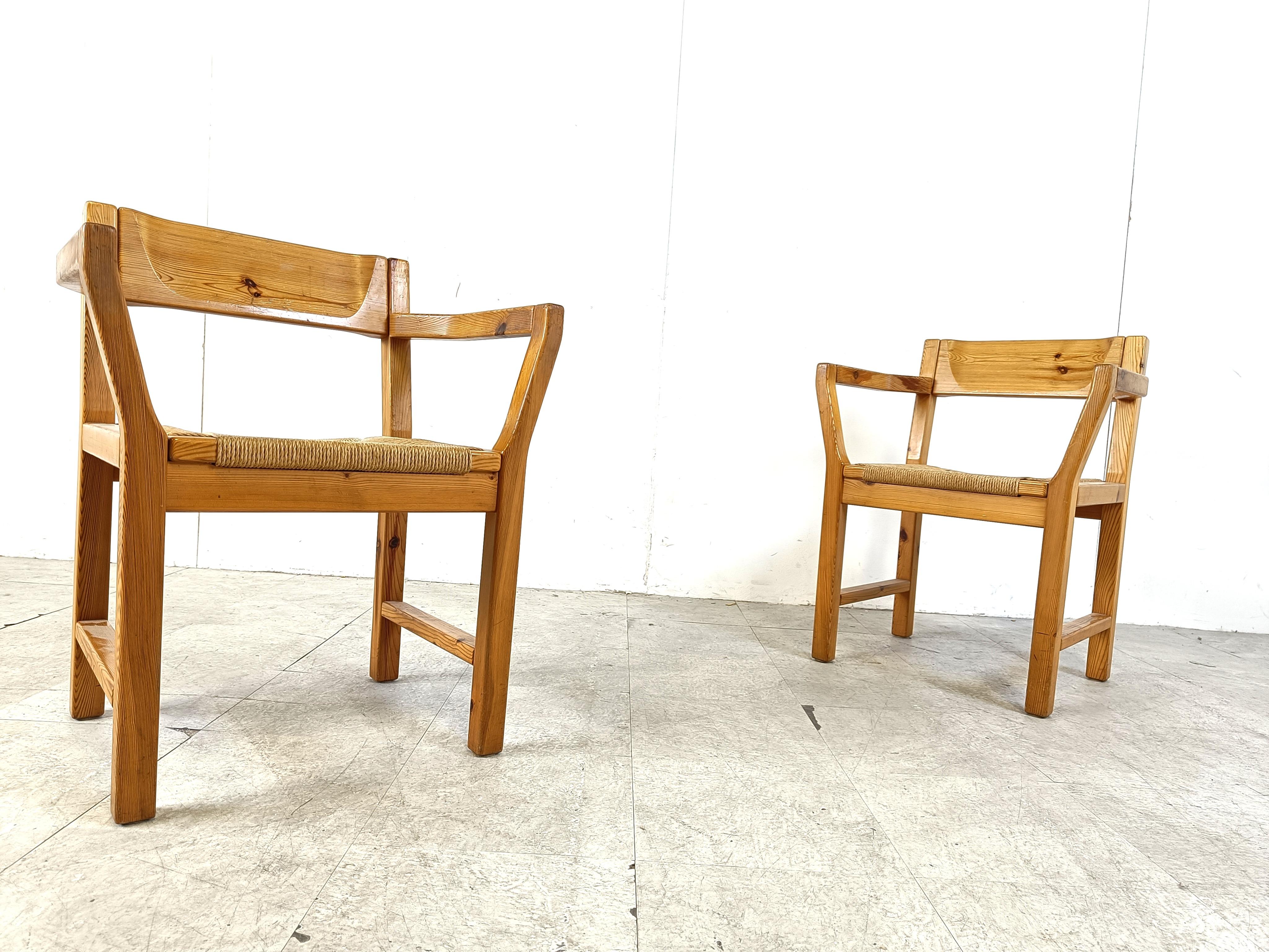 Chaises de salle à manger scandinaves vintage en bois de pin, années 1960 par GM Mobler en vente 3