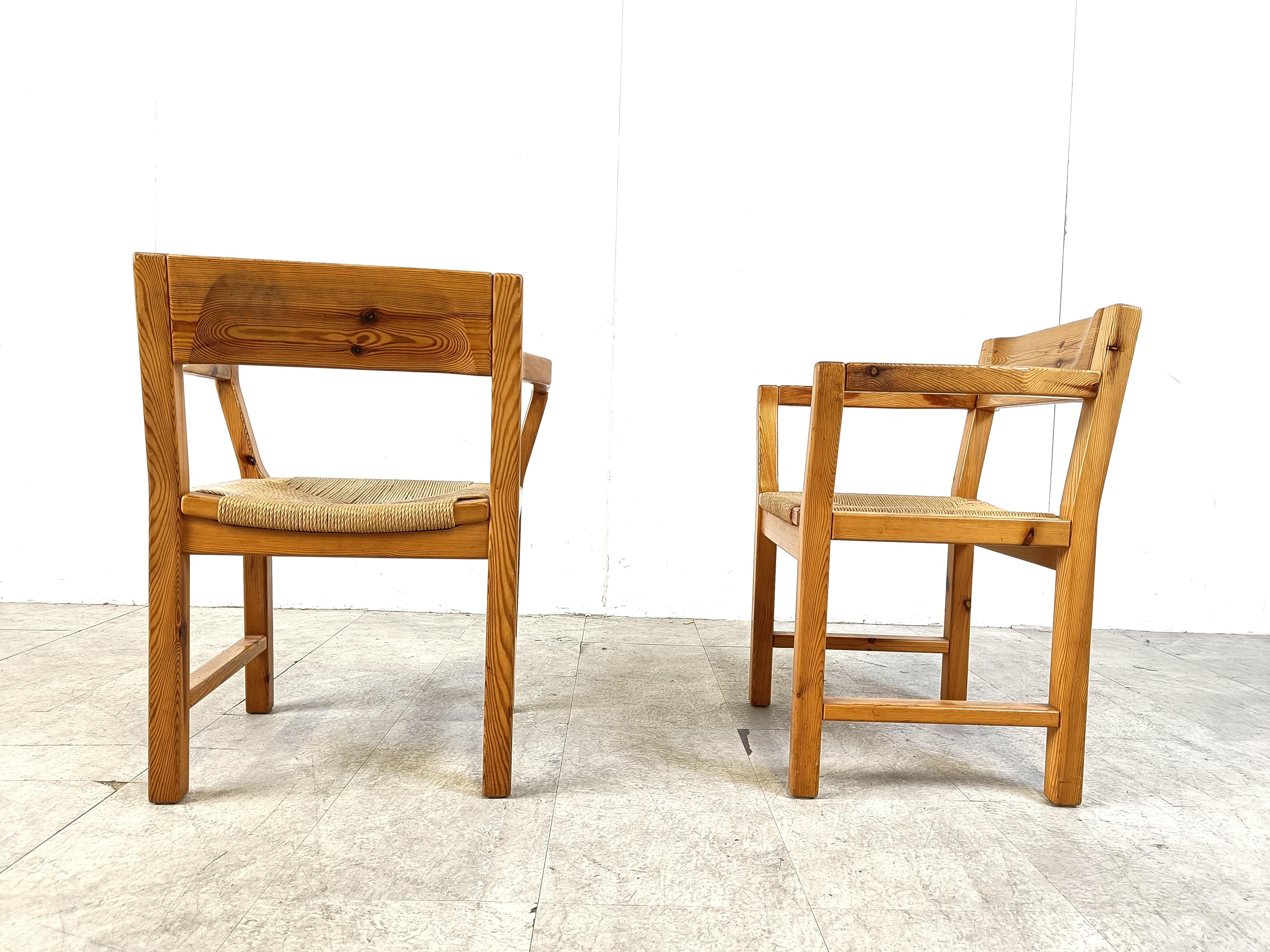 Chaises de salle à manger scandinaves vintage en bois de pin, années 1960 par GM Mobler en vente 5
