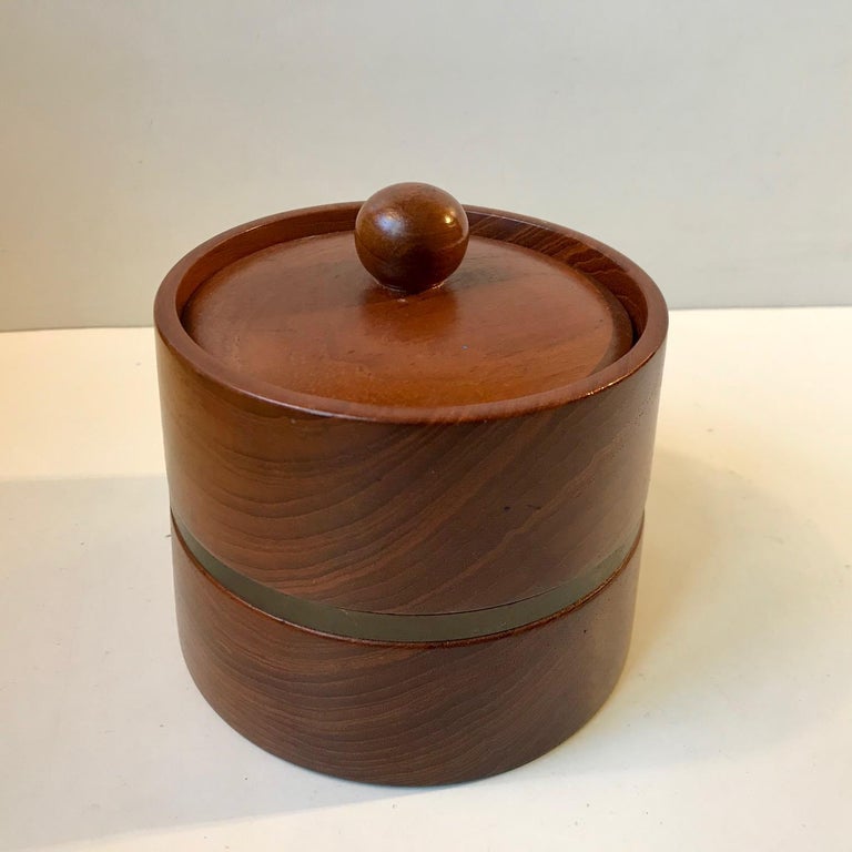 pipe tobacco in humidor Vintage Scandinavian Pipe Tobacco Humidor in Teak, Christer Design, 1960s  For Sale at 1stDibs