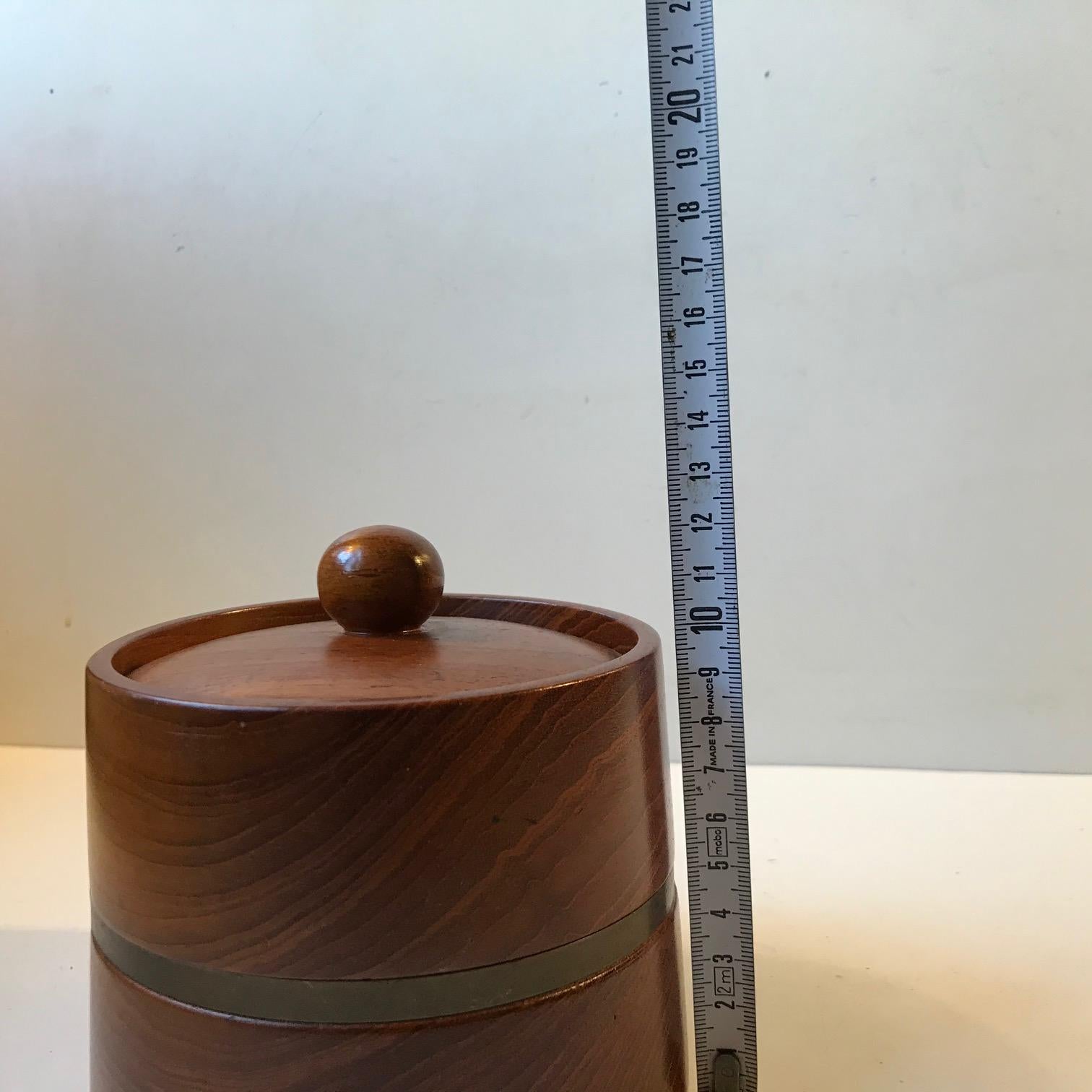 Mid-20th Century Vintage Scandinavian Pipe Tobacco Humidor in Teak, Christer Design, 1960s For Sale