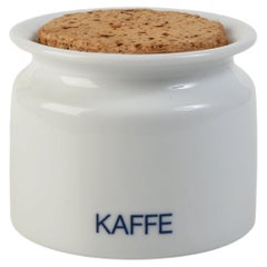 Pot vintage en porcelaine scandinave, Kaffe The Eva Trio, Ole Palsby, Danemark 1980