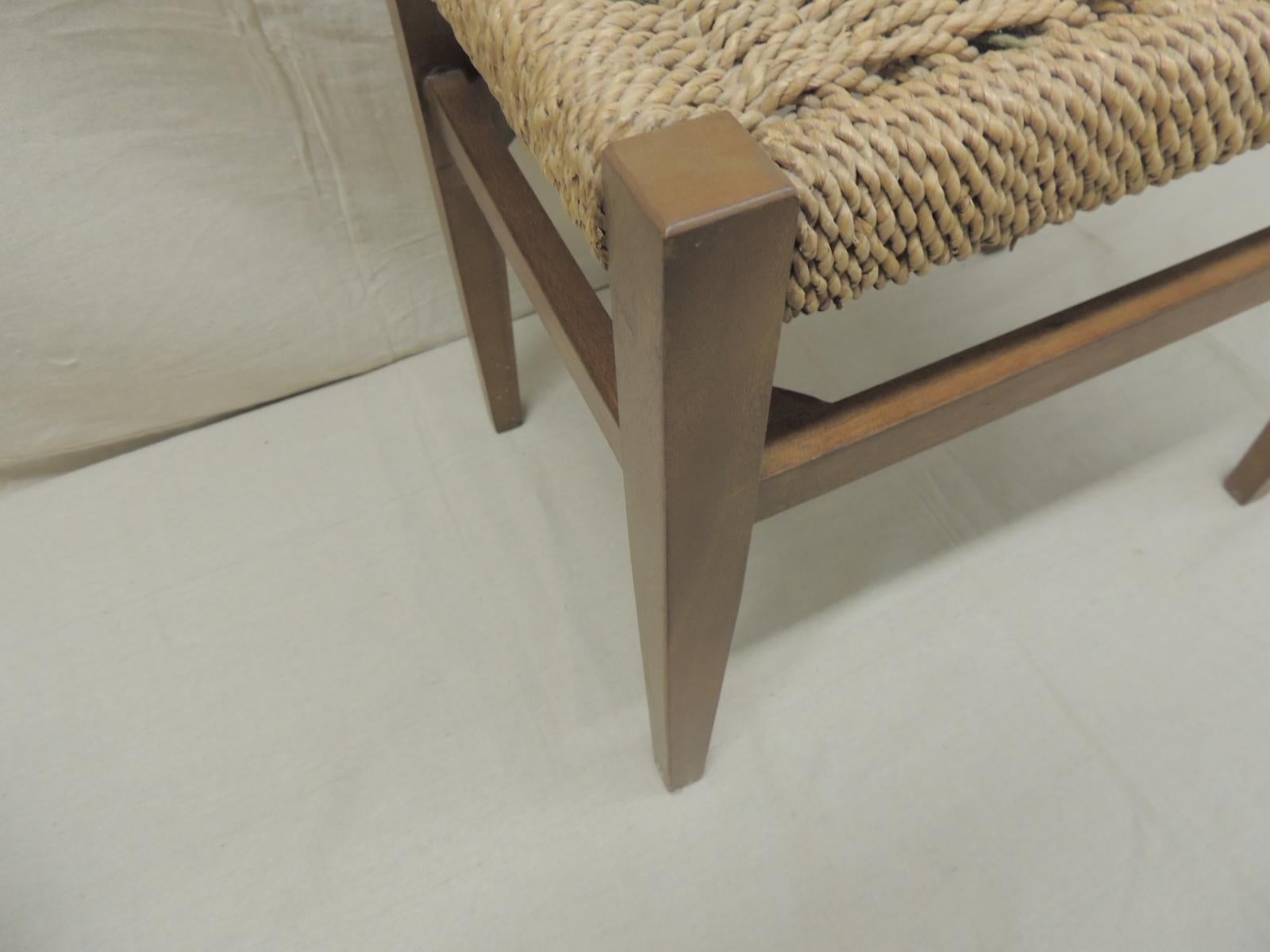 Vintage Scandinavian Rectangular Stool at 1stDibs