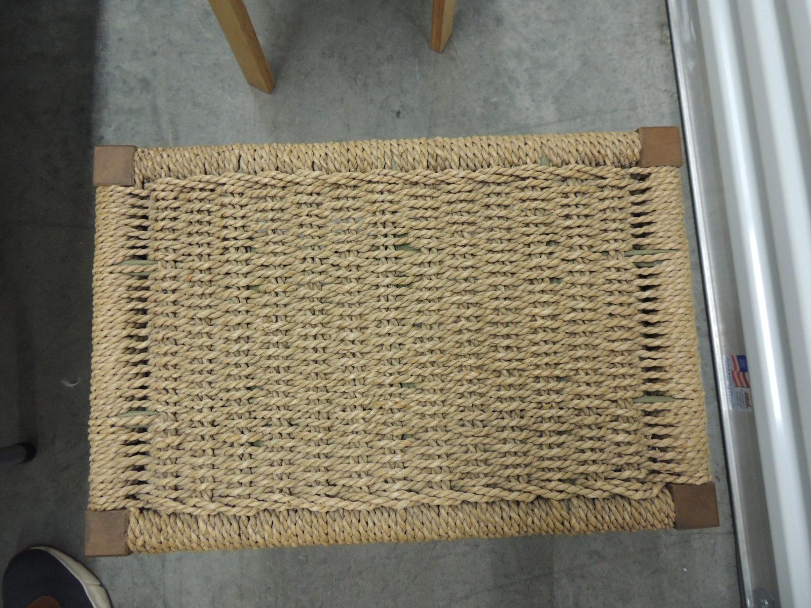 Vintage Scandinavian Rectangular Stool at 1stDibs