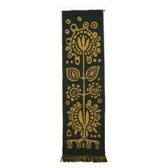 Vintage Scandinavian Reversible Wall Hanging Textile Tapestry