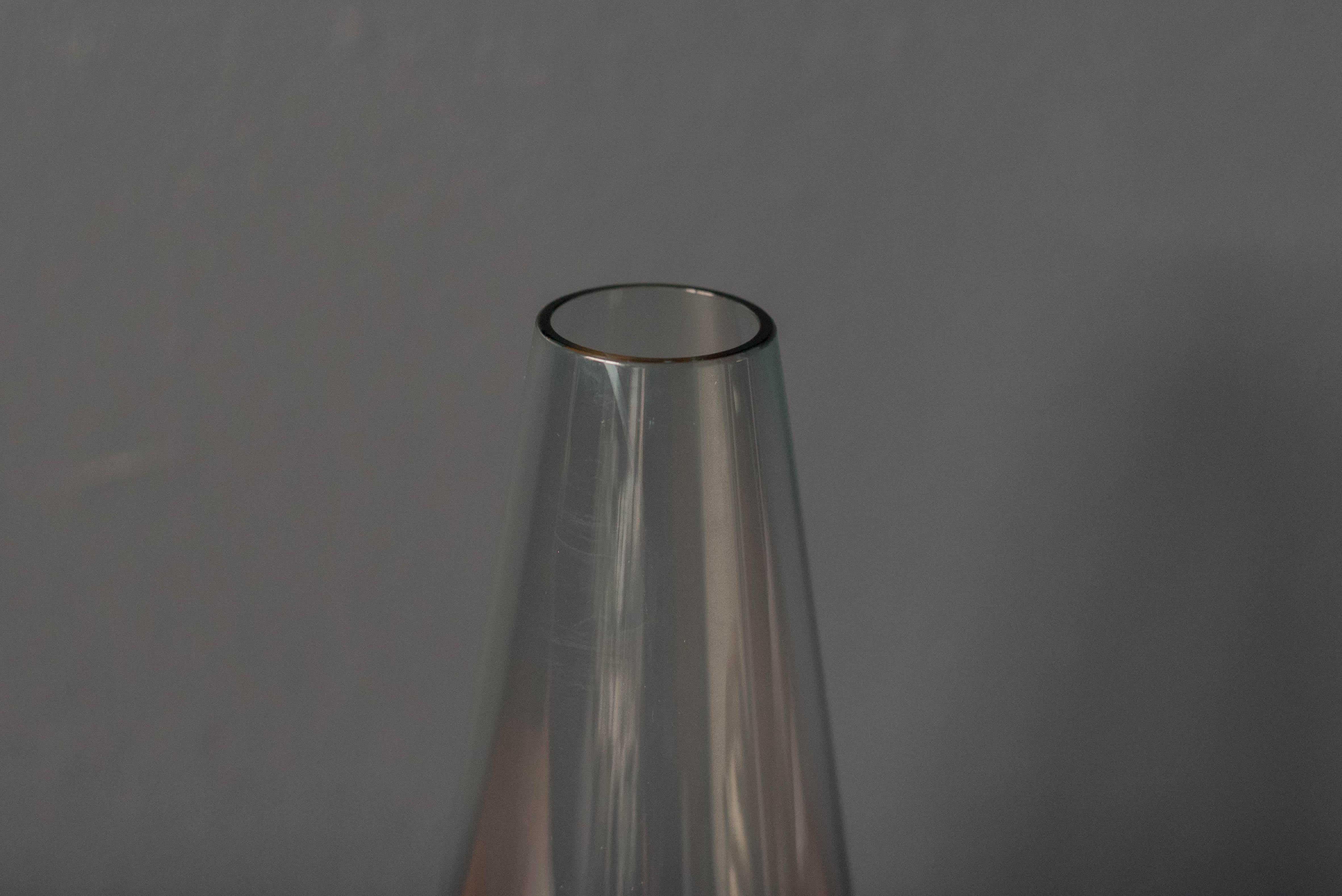 Finnish Vintage Scandinavian Riihimaki Glass Vase