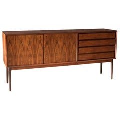 Vintage Scandinavian Rosewood Sideboard Credenza