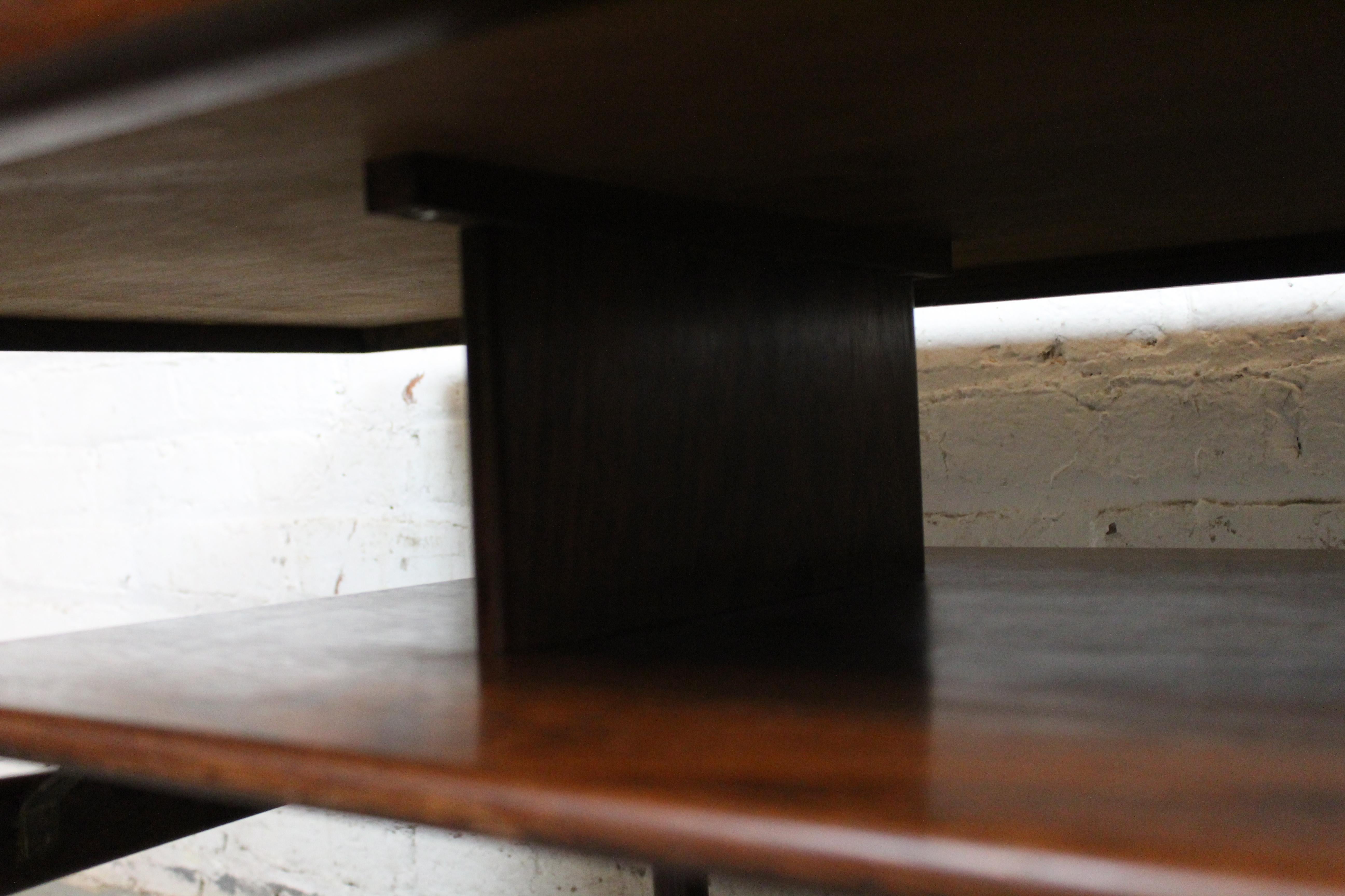 Table de cocktail scandinave vintage à deux niveaux en vente 7