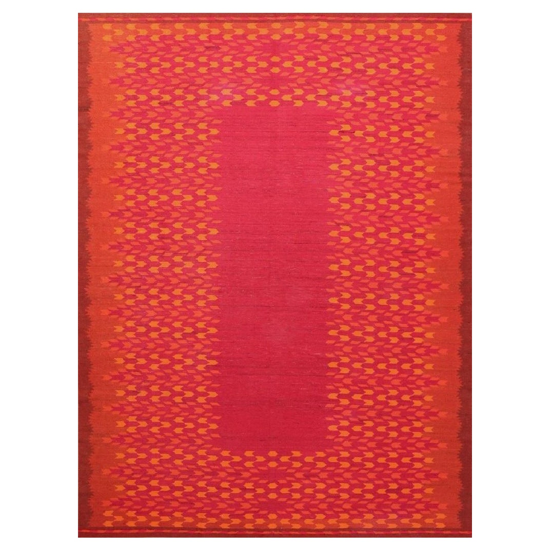 Tappeto scandinavo vintage. 9 ft 9 in x 12 ft 10 in