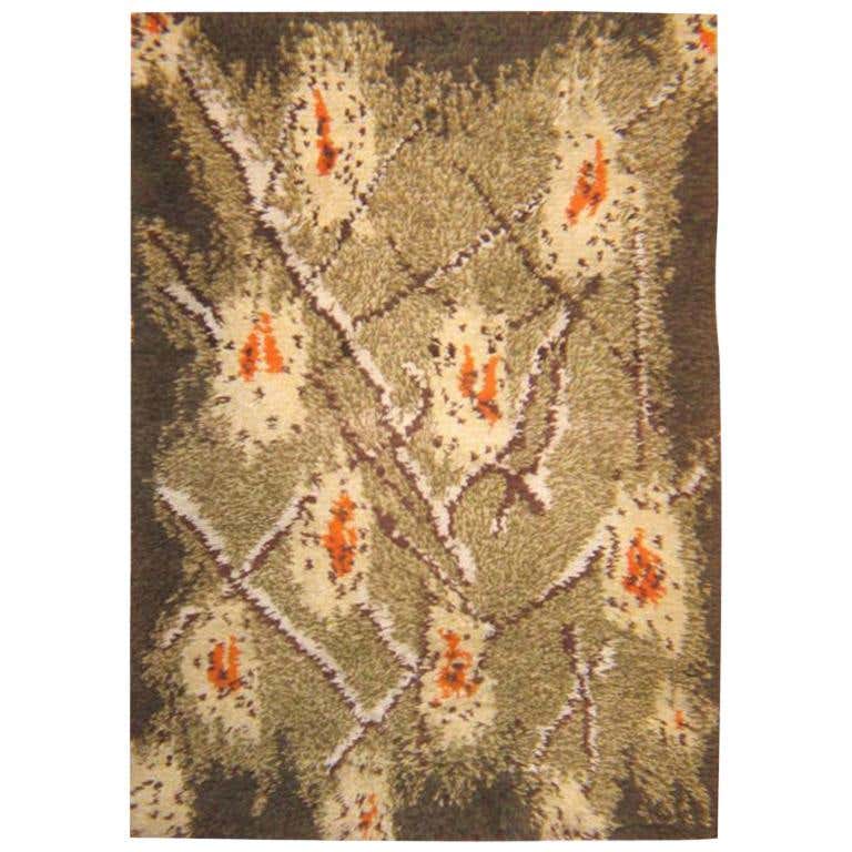 Vintage Rya Rug at 1stDibs