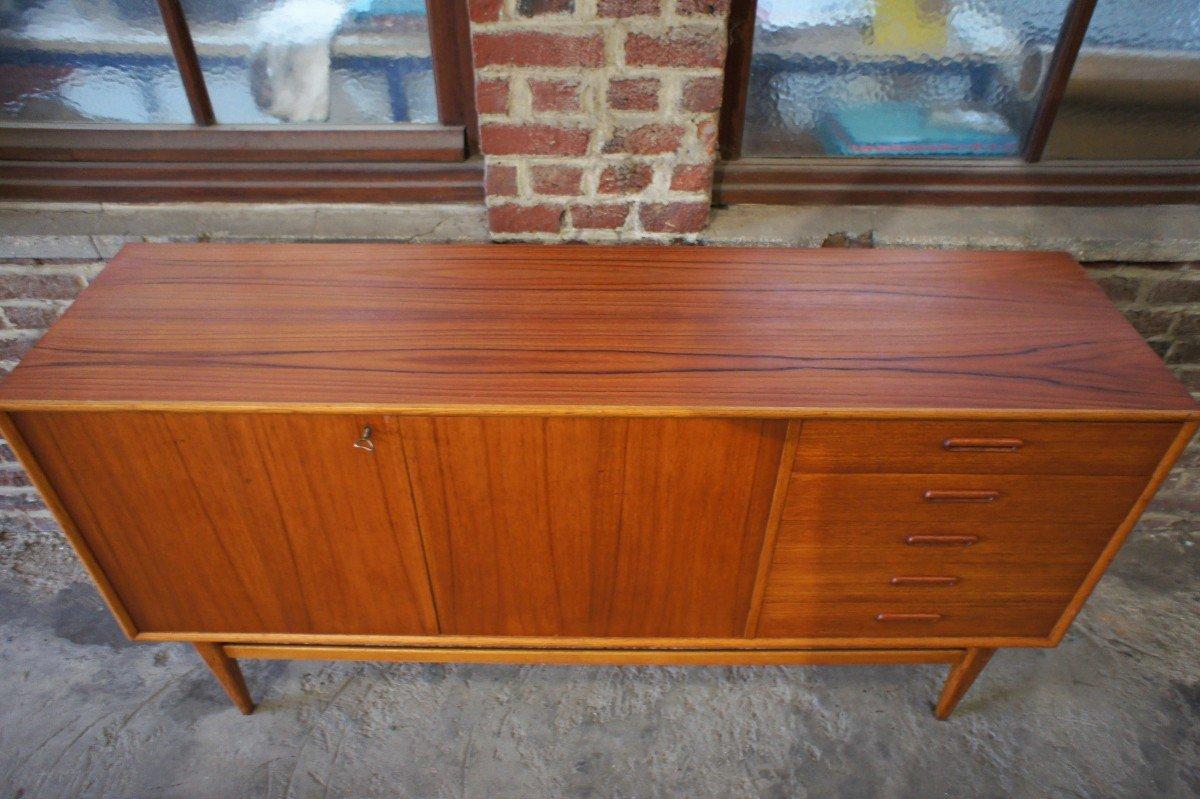 Vintage Scandinavian Sideboard in Teak In Good Condition In Brussels , BE