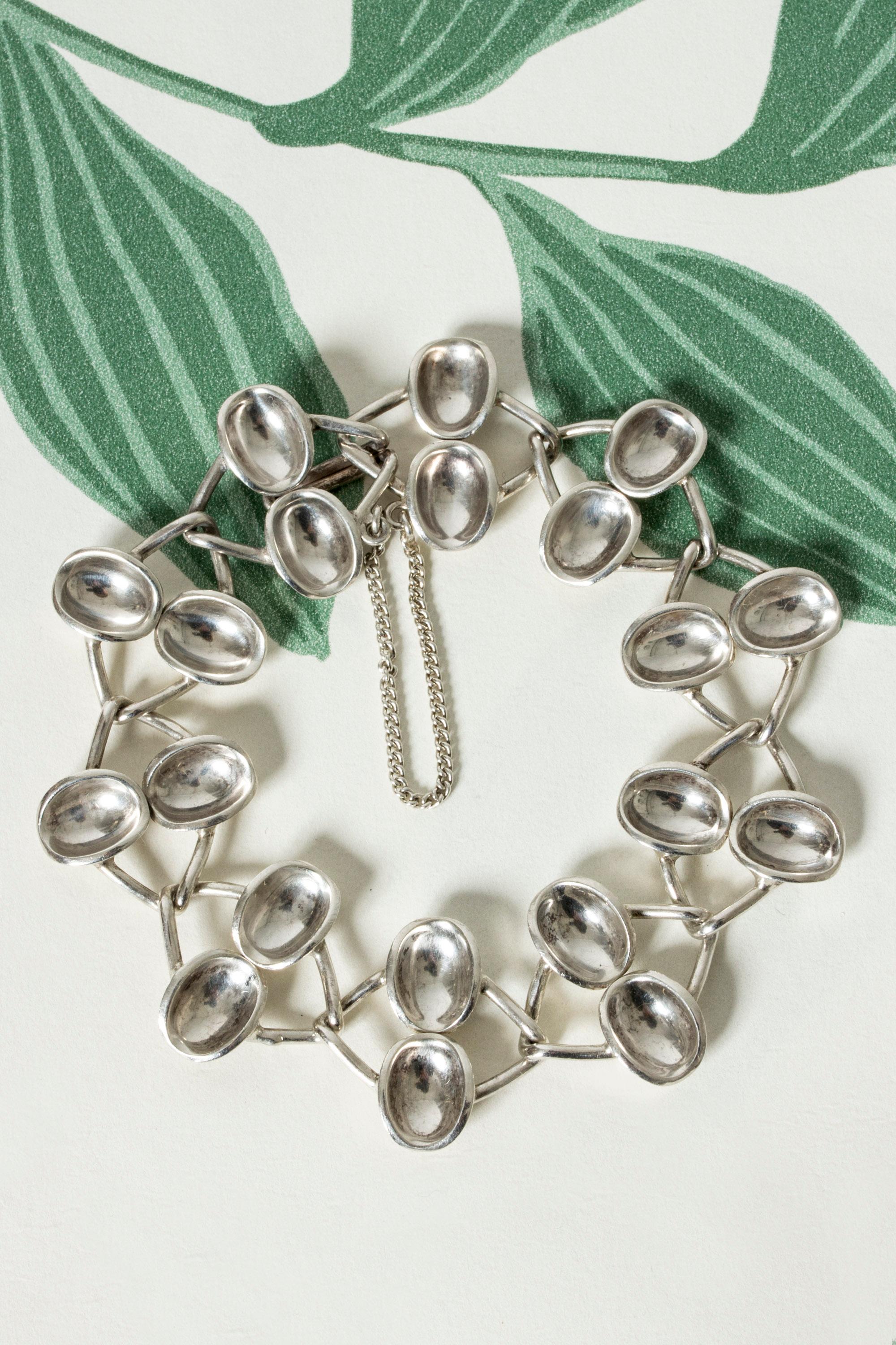 Beautiful silver bracelet by Sigurd Persson, from the “Bowls” series. Luxurious design, feels great on the wrist.