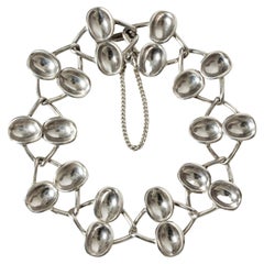 Vintage Scandinavian Silver Bracelet by Sigurd Persson, Sweden, 1954