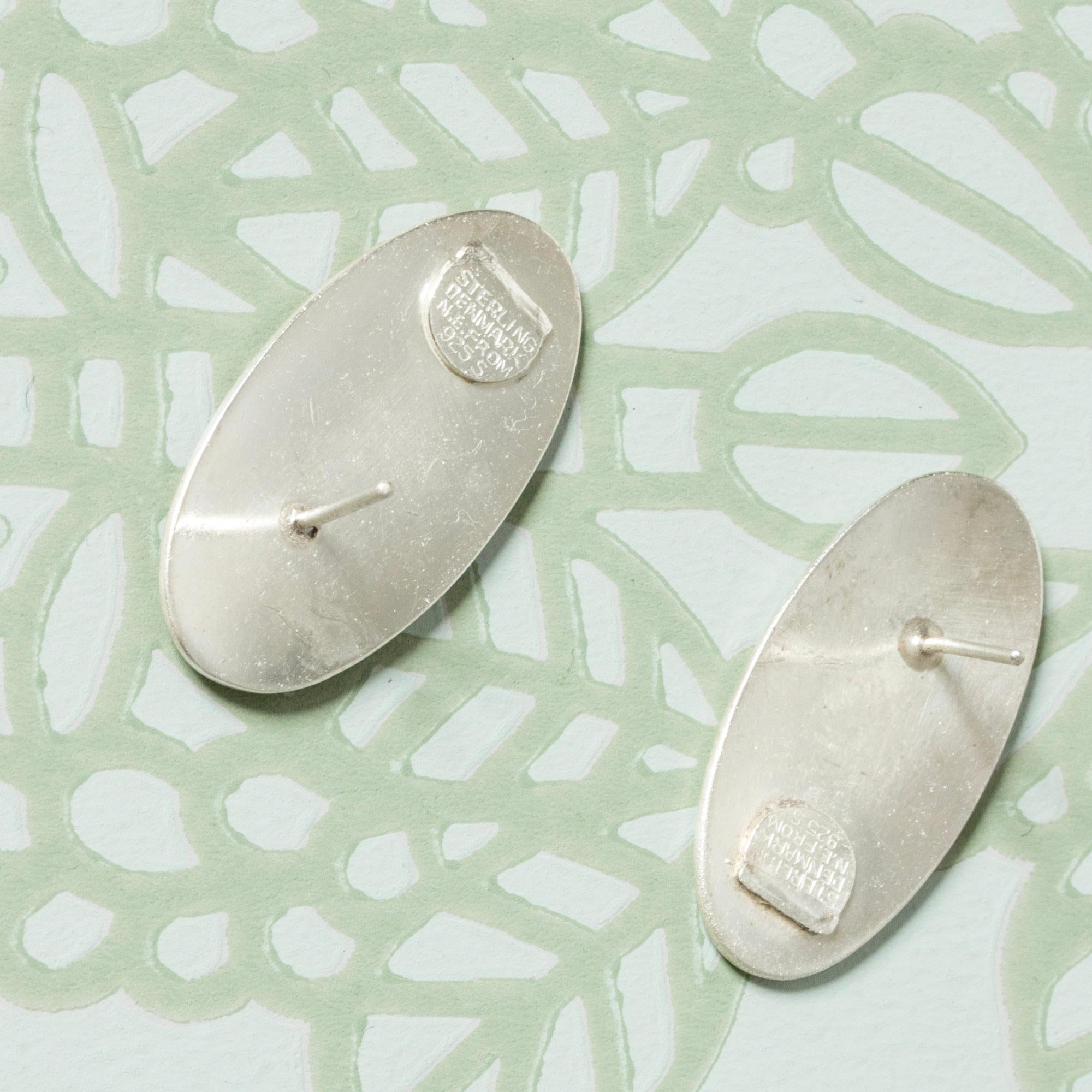 Women's Vintage Scandinavian Silver Earrings from Niels Erik From, Denmark, 1960s For Sale