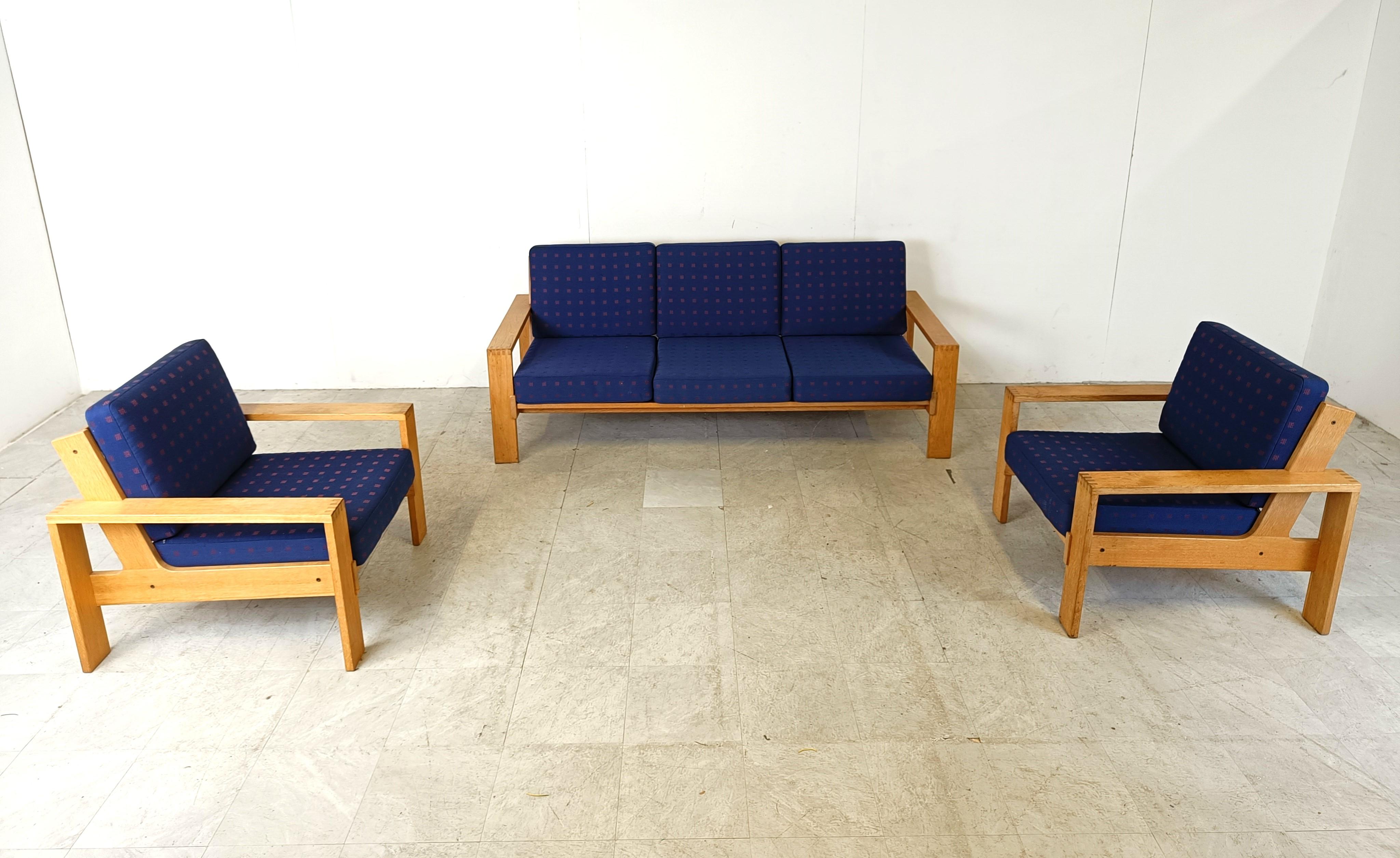 scandinavianisches Sofa-Set, 1970er-Jahre (Stoff) im Angebot