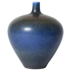 Vintage Scandinavian Stoneware Vase, Berndt Friberg, Gustavsberg, Sweden, 1950s