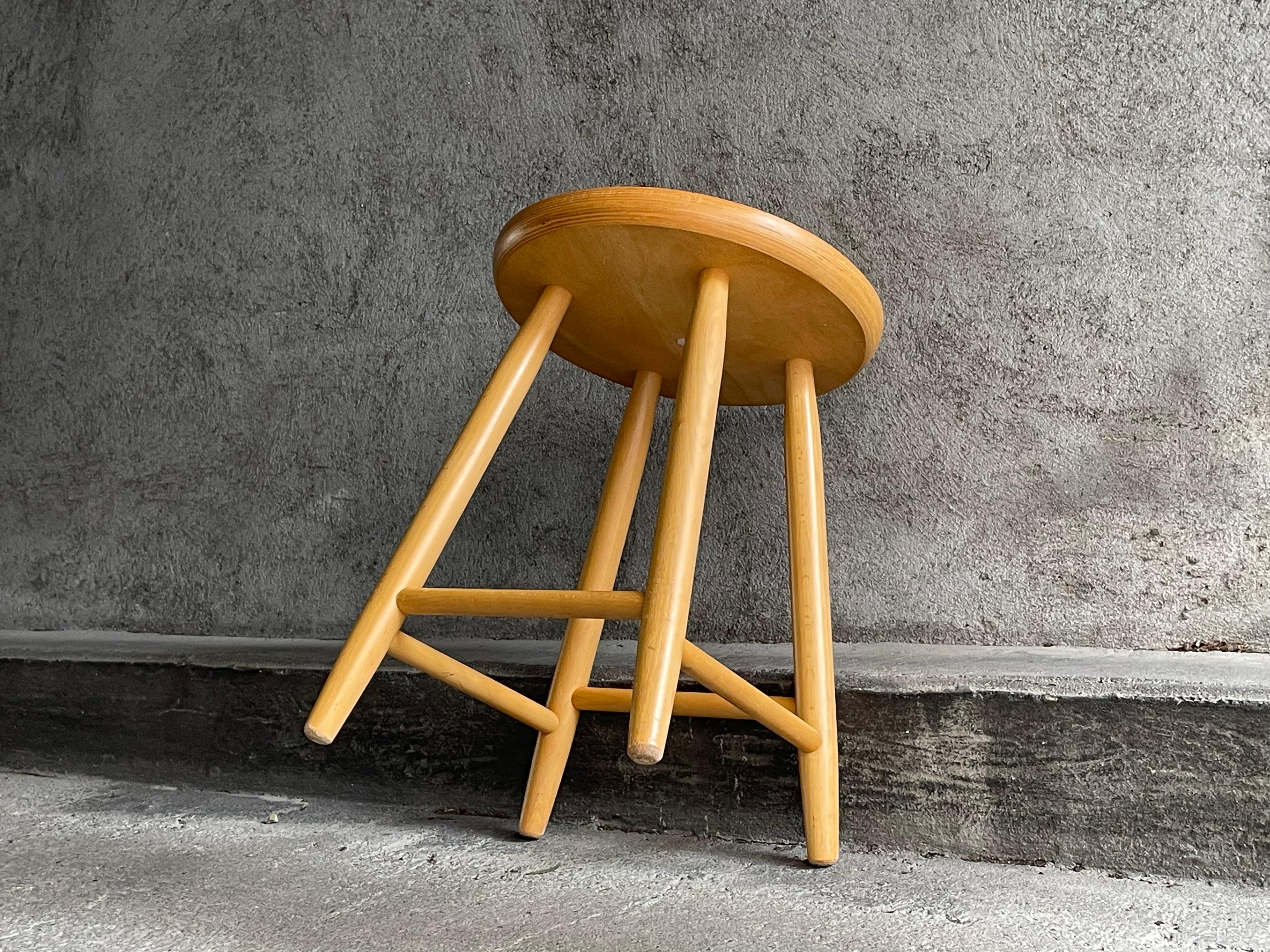 Vintage Scandinavian stool, 1960s 5
