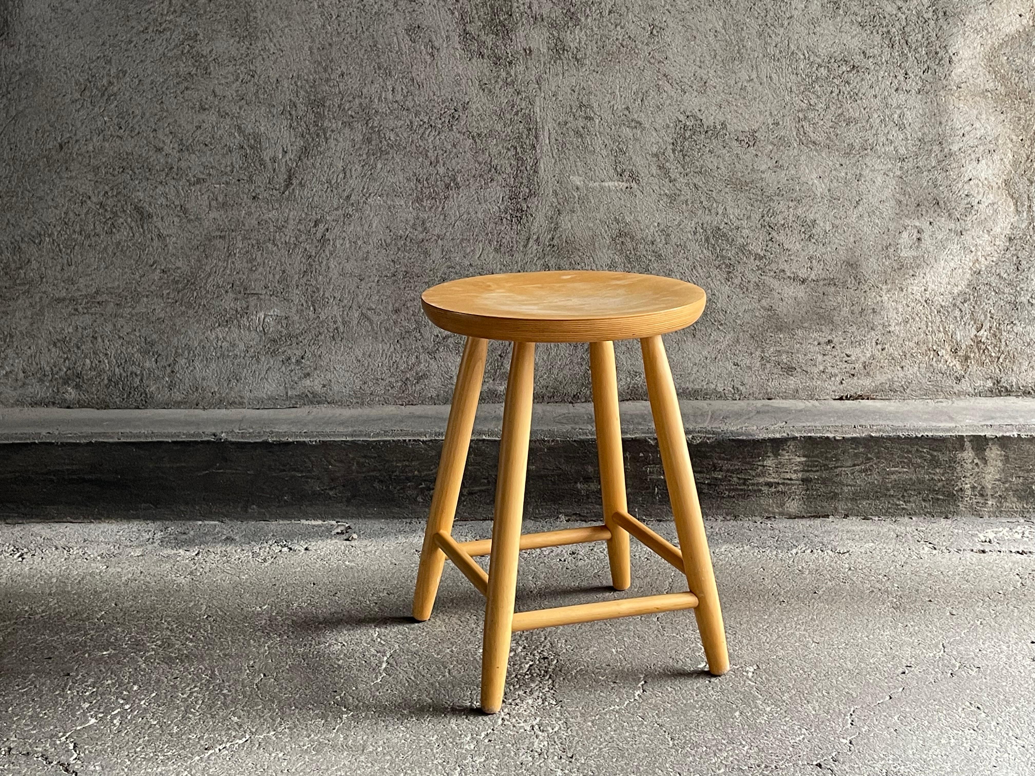 Vintage Scandinavian stool, 1960s 6