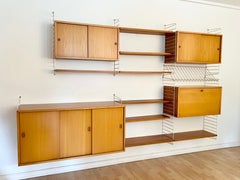 Vintage Scandinavian String Modular Wall Unit