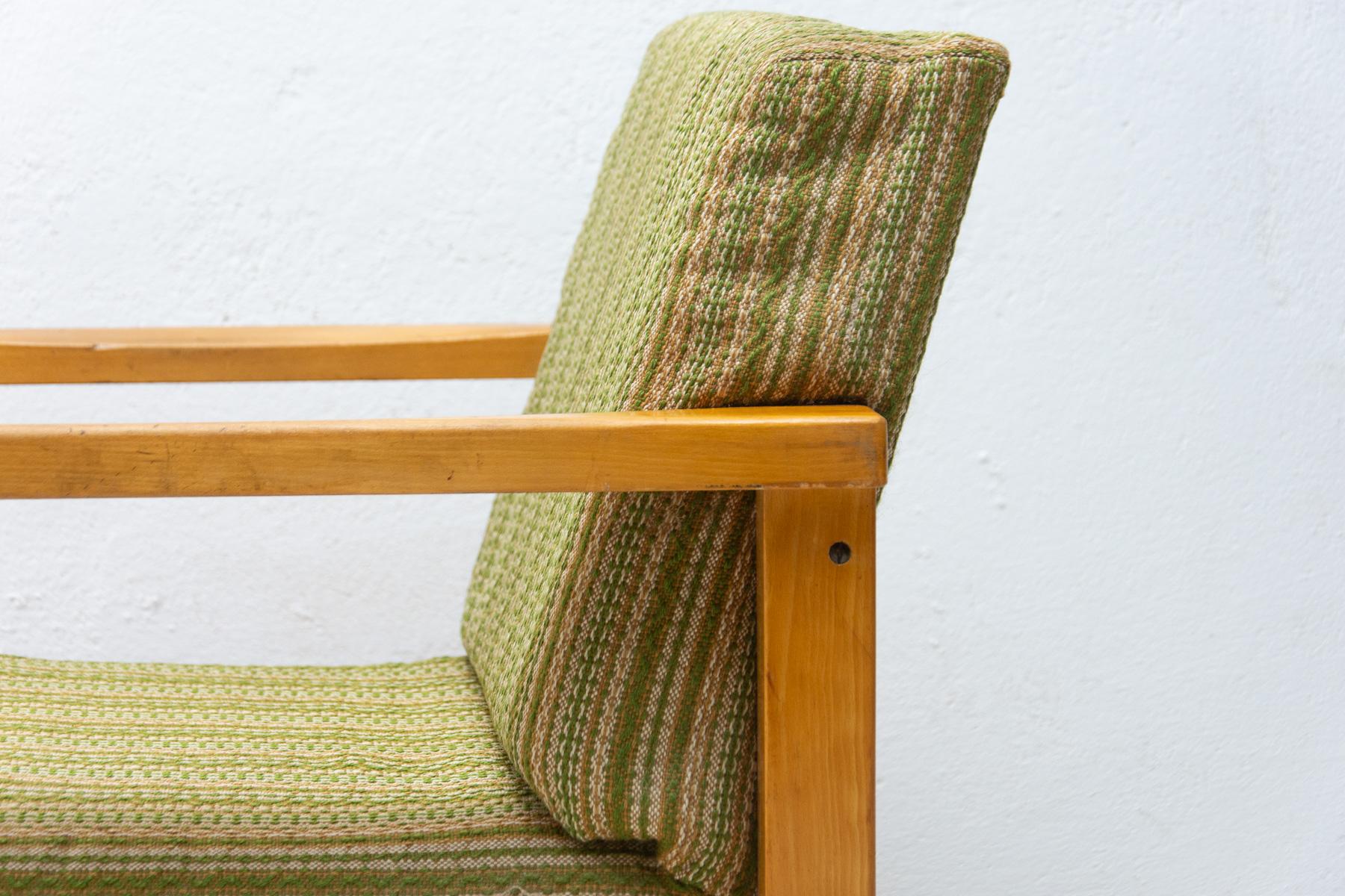 Fabric Vintage Scandinavian Style Armchair, 1980's For Sale