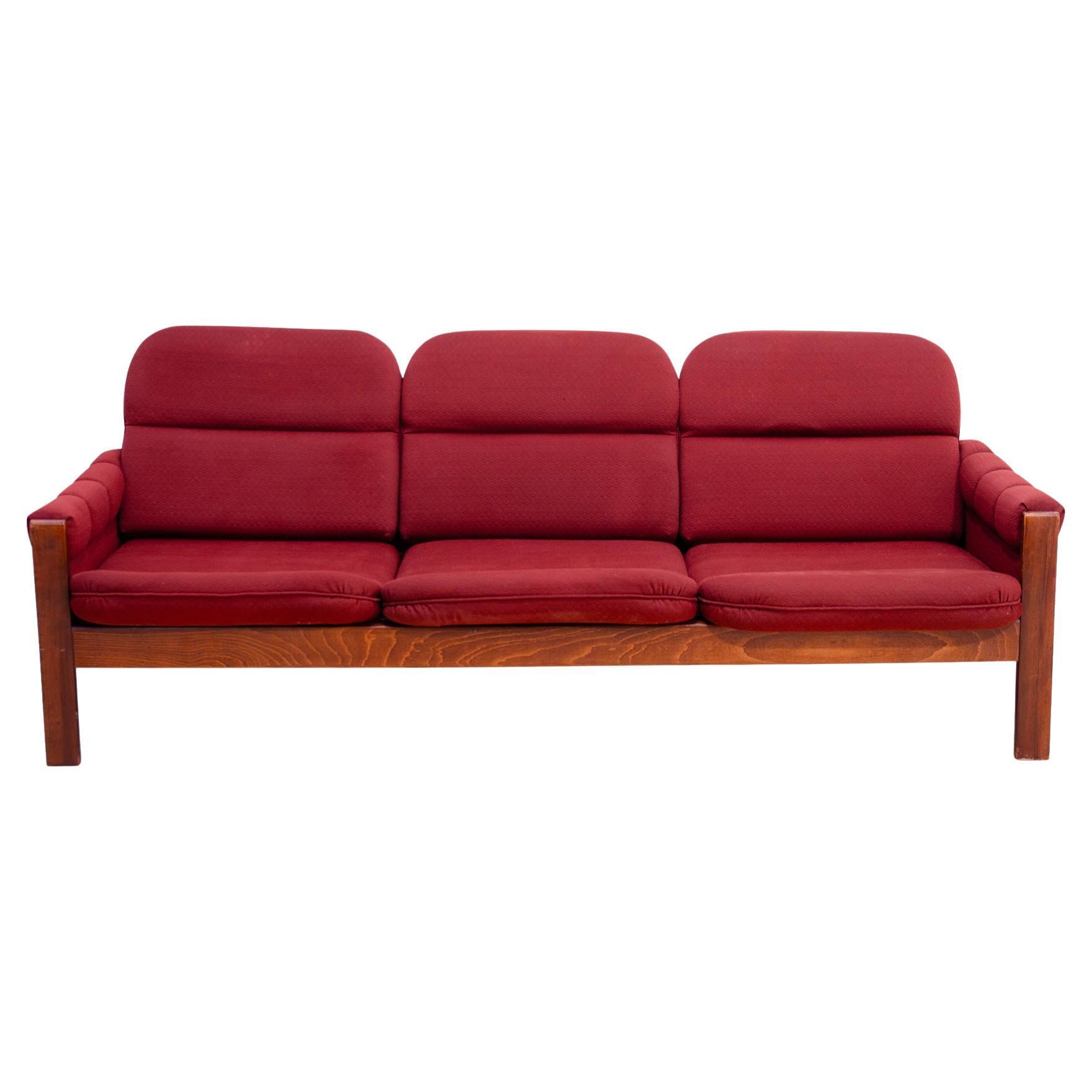 Vintage Scandinavian style three seater lounge sofa, 1970´s For Sale