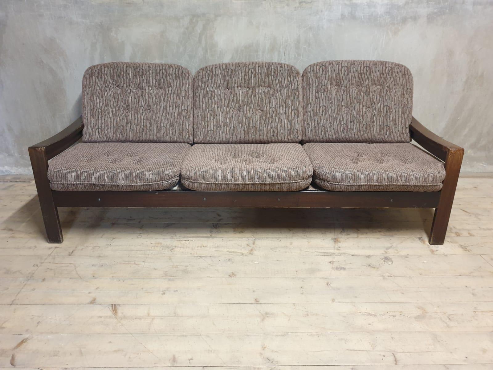 Scandinavian Modern Vintage Scandinavian style three seater lounge sofa, 1980´s, set of 2 For Sale