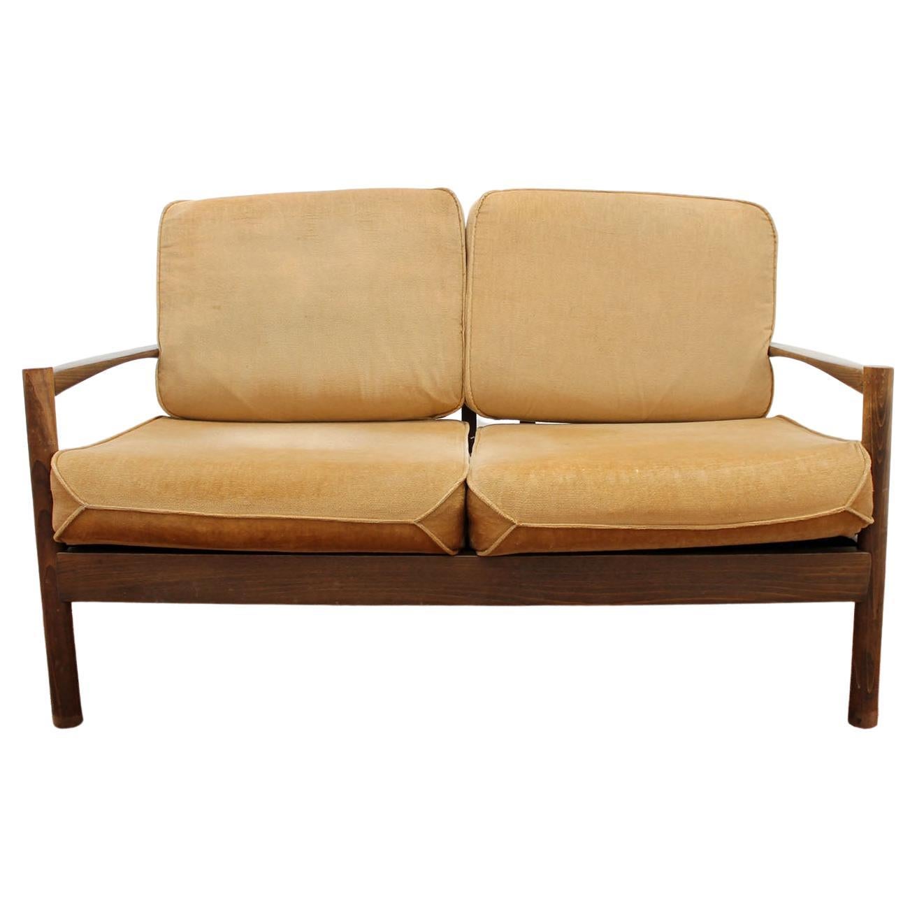 Vintage Scandinavian Style Two Seater Sofa, 1980s