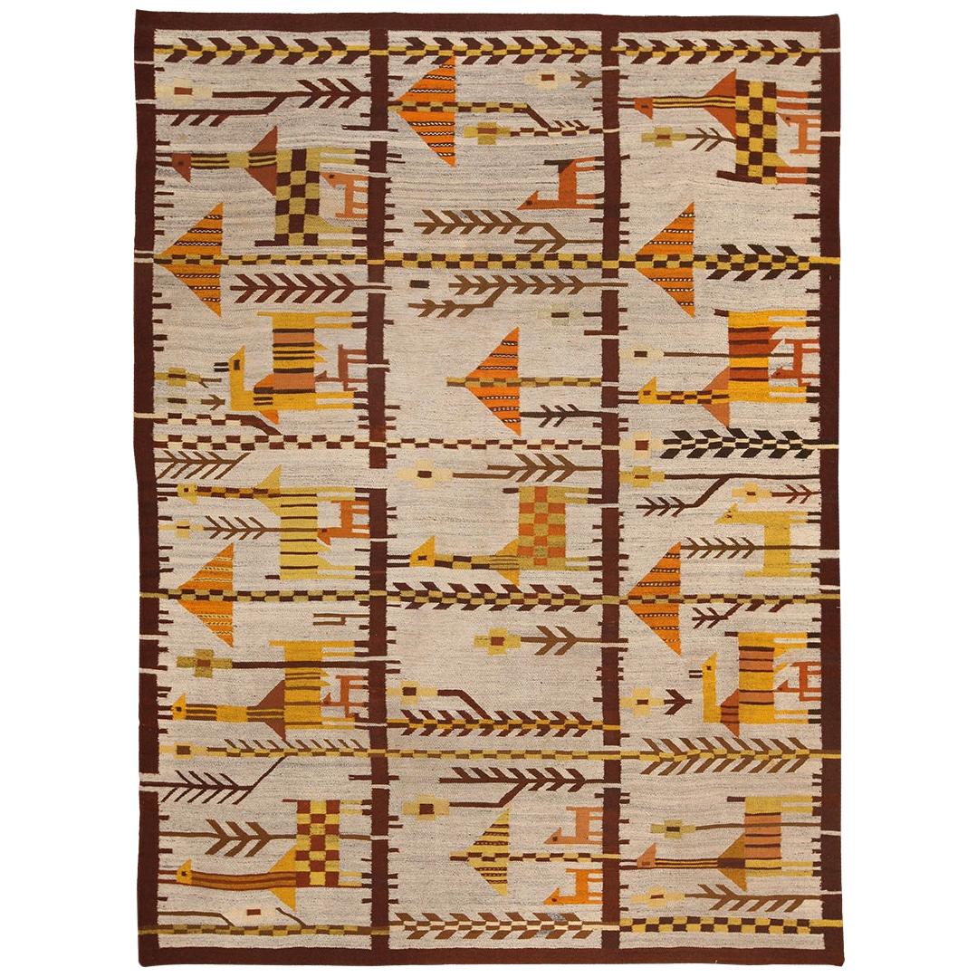 Vintage Scandinavian Rug at 1stDibs