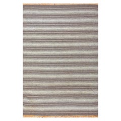 Tapis Kilim scandinave suédois vintage. Taille : 4' 6" x 6' 8"