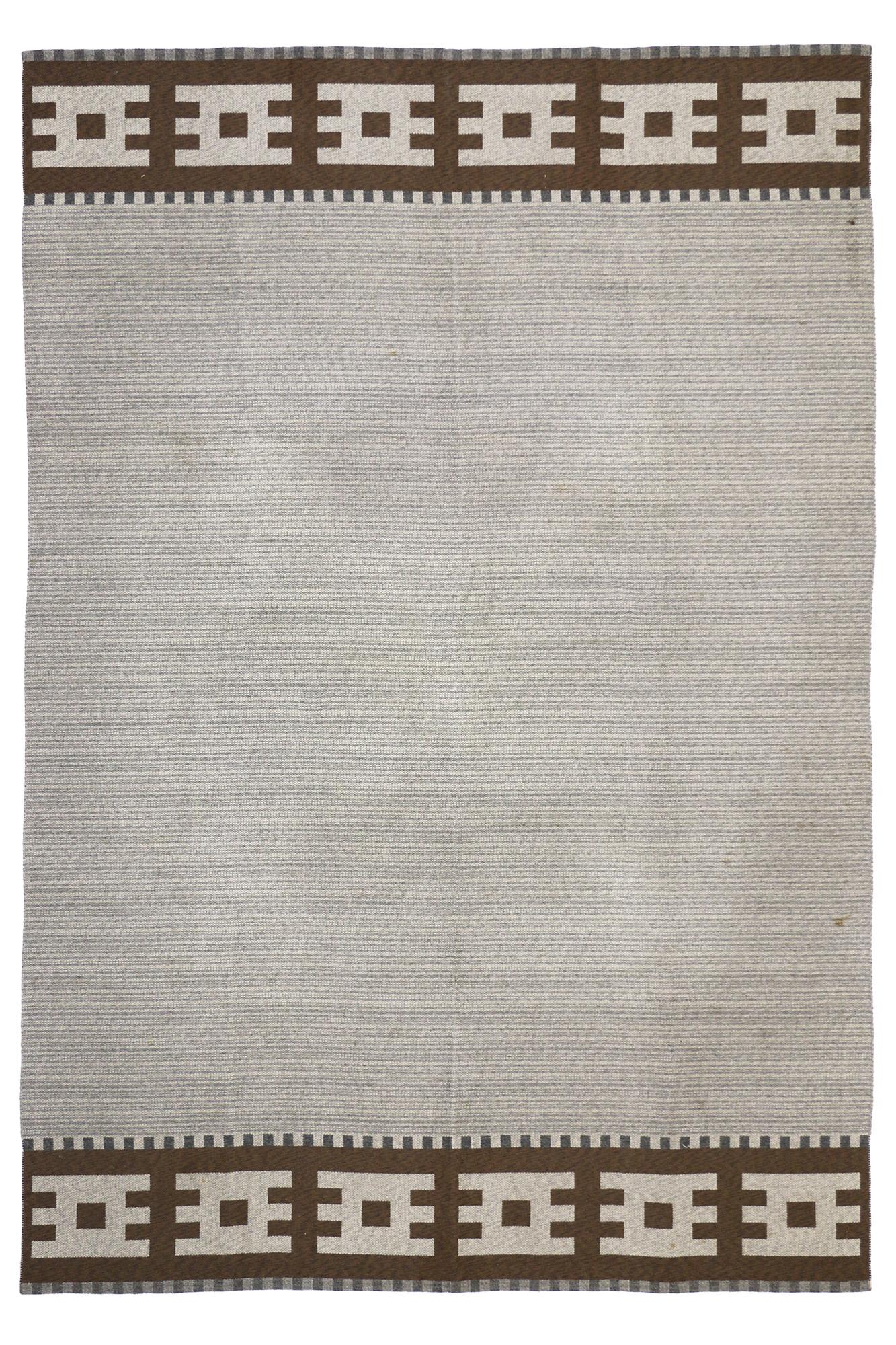 Vintage Scandinavian Swedish Röllakan Rug, 06'04 x 09'02 For Sale 2