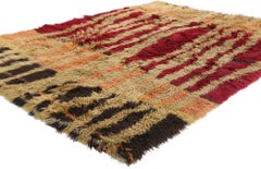 Vintage Scandinavian Swedish Rya Carpet, 05'10 x 08'00